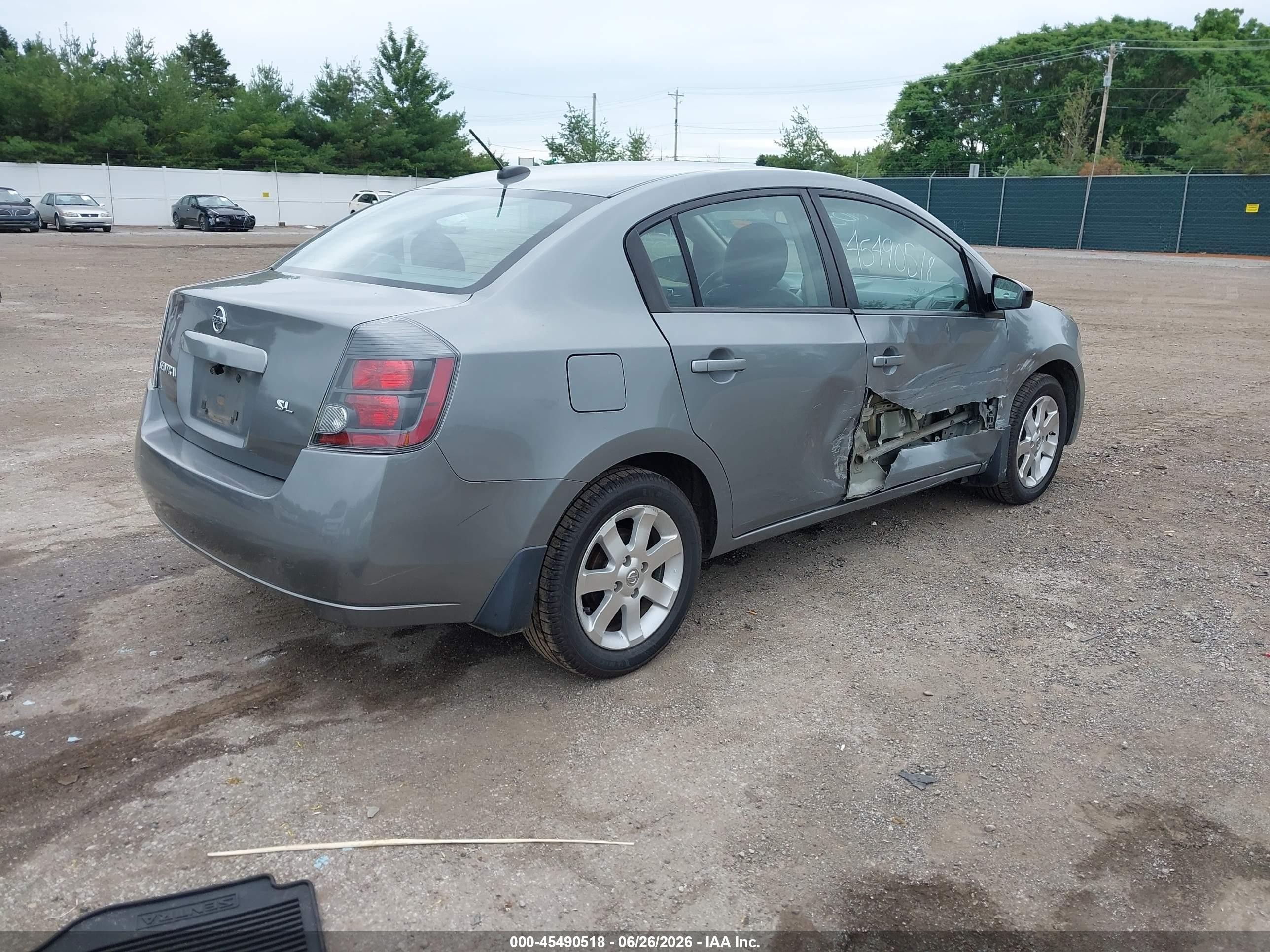 2008 Nissan Sentra 2.0 Sl Gray vin: 3N1AB61E38L684765