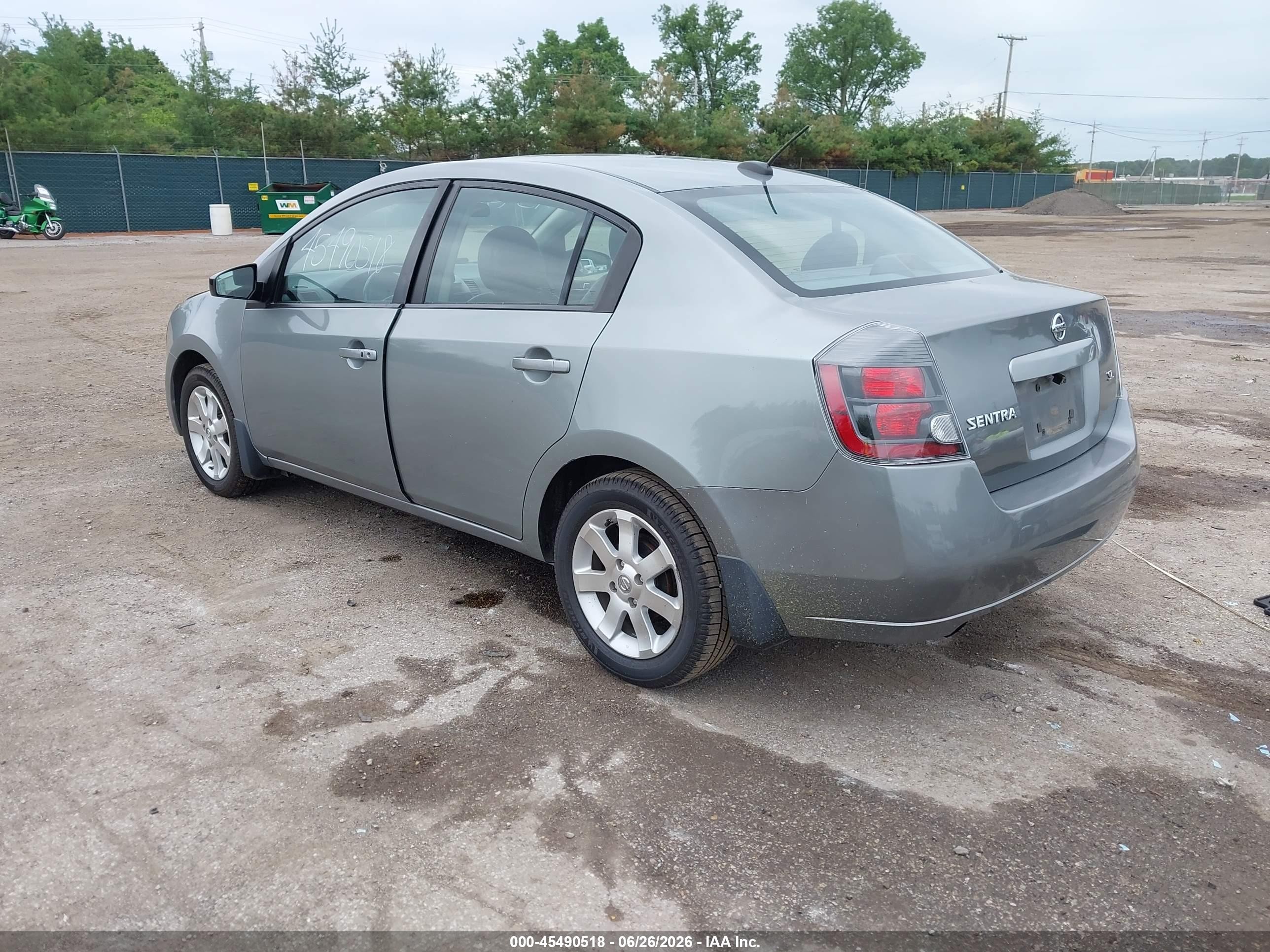 2008 Nissan Sentra 2.0 Sl Gray vin: 3N1AB61E38L684765