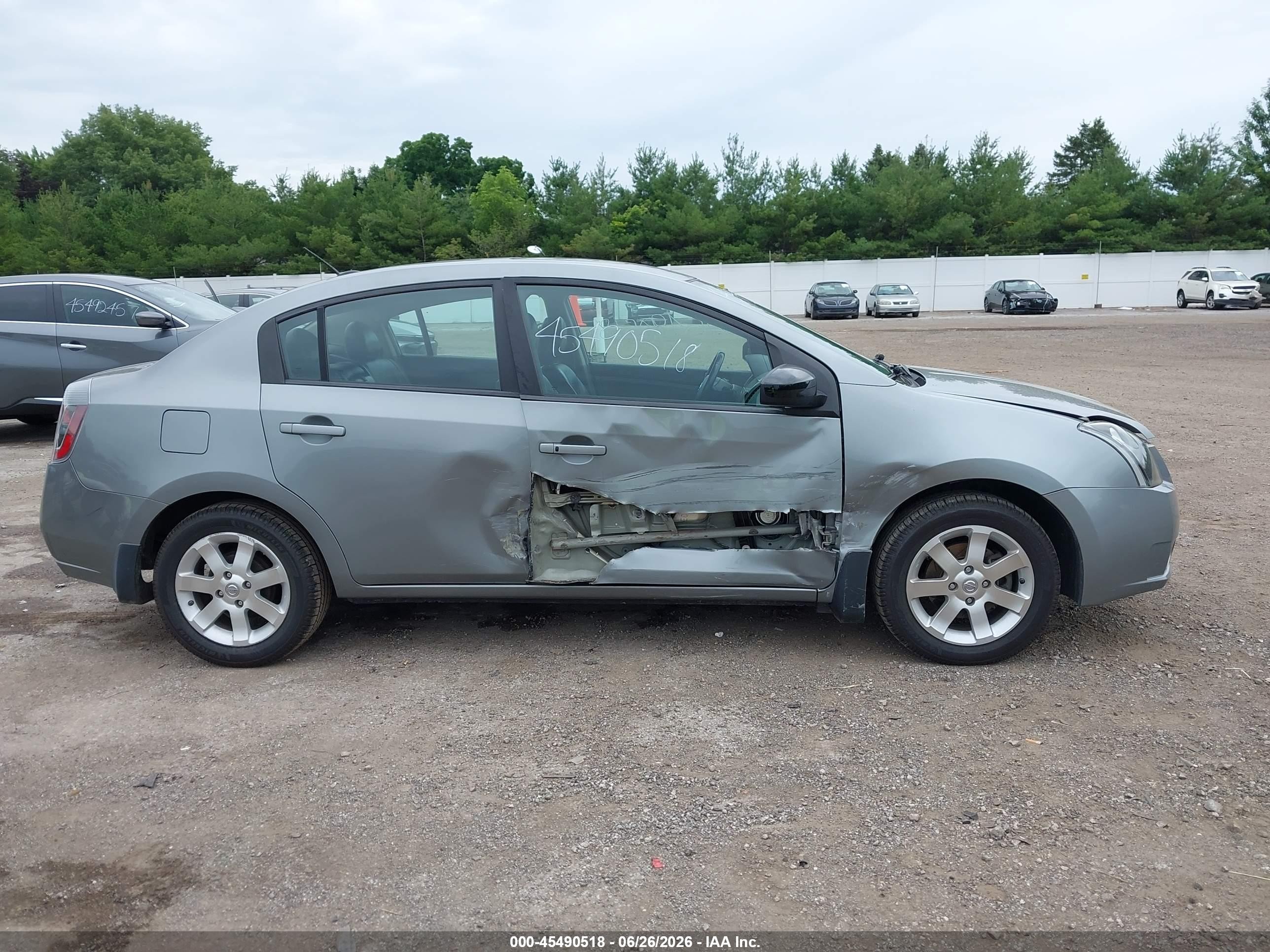 2008 Nissan Sentra 2.0 Sl Gray vin: 3N1AB61E38L684765