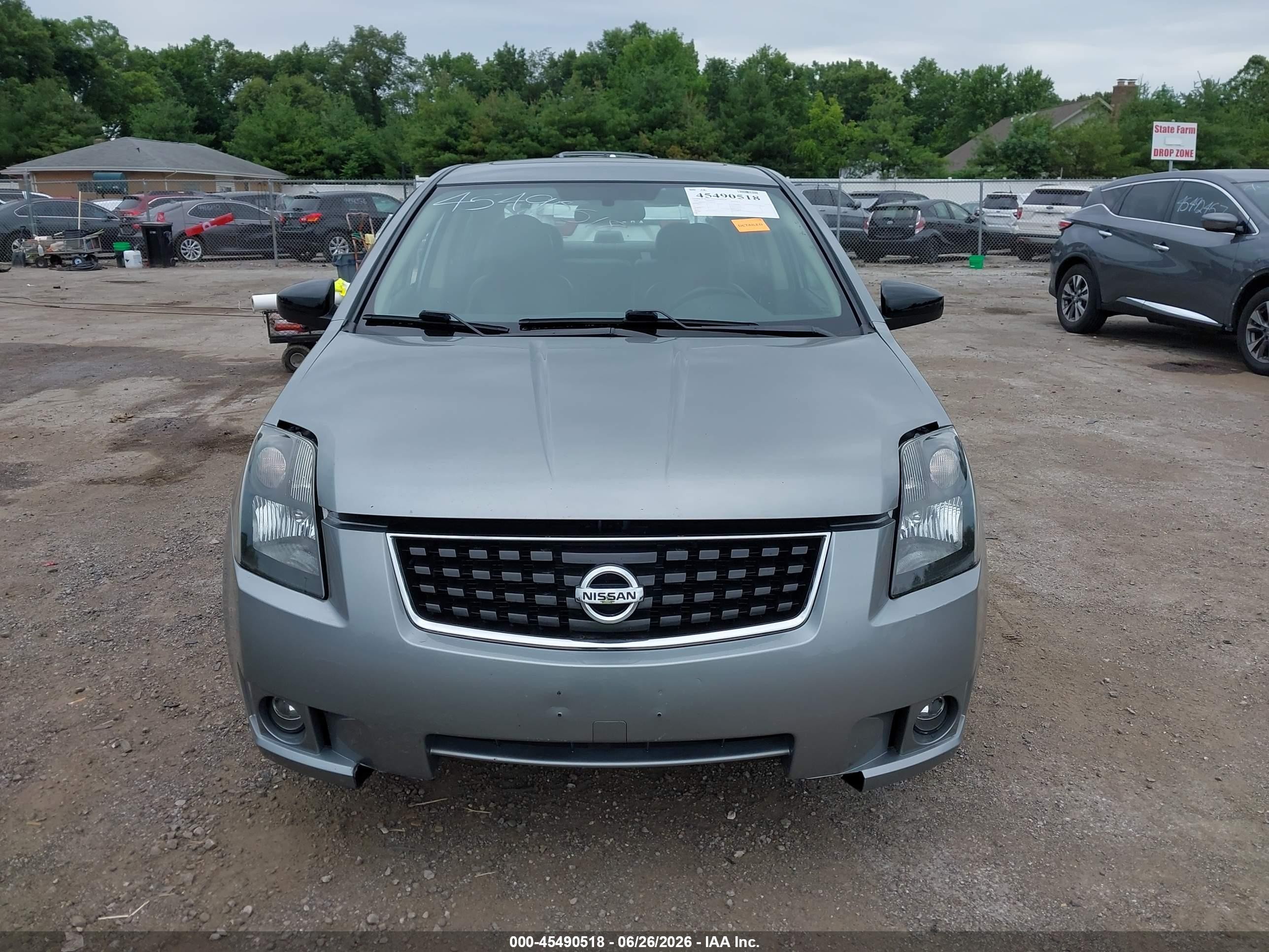2008 Nissan Sentra 2.0 Sl Gray vin: 3N1AB61E38L684765