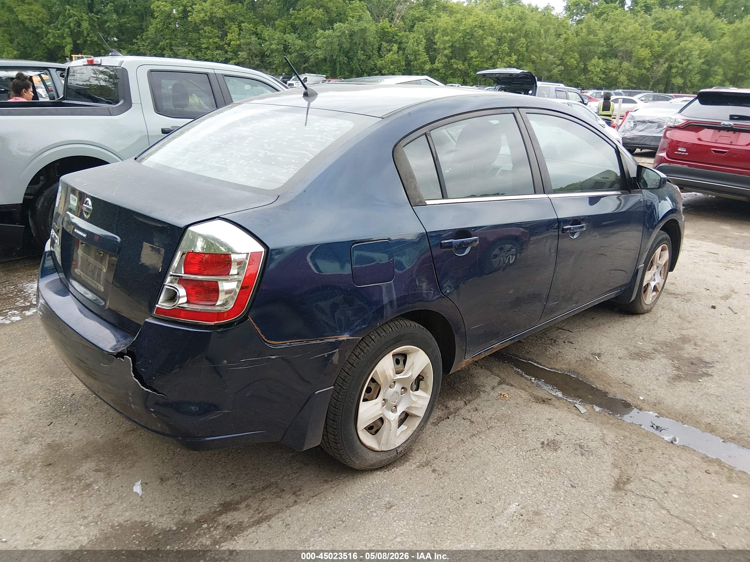2008 Nissan Sentra 2.0s Blue vin: 3N1AB61E38L684961