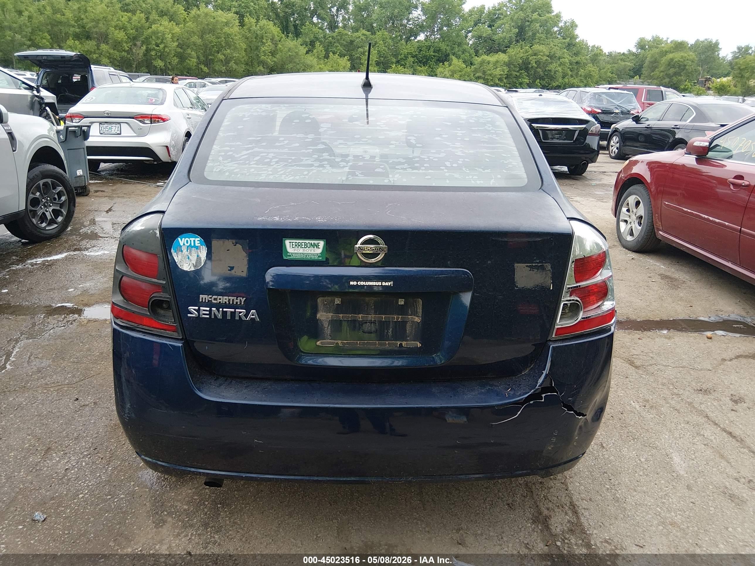 2008 Nissan Sentra 2.0s Blue vin: 3N1AB61E38L684961