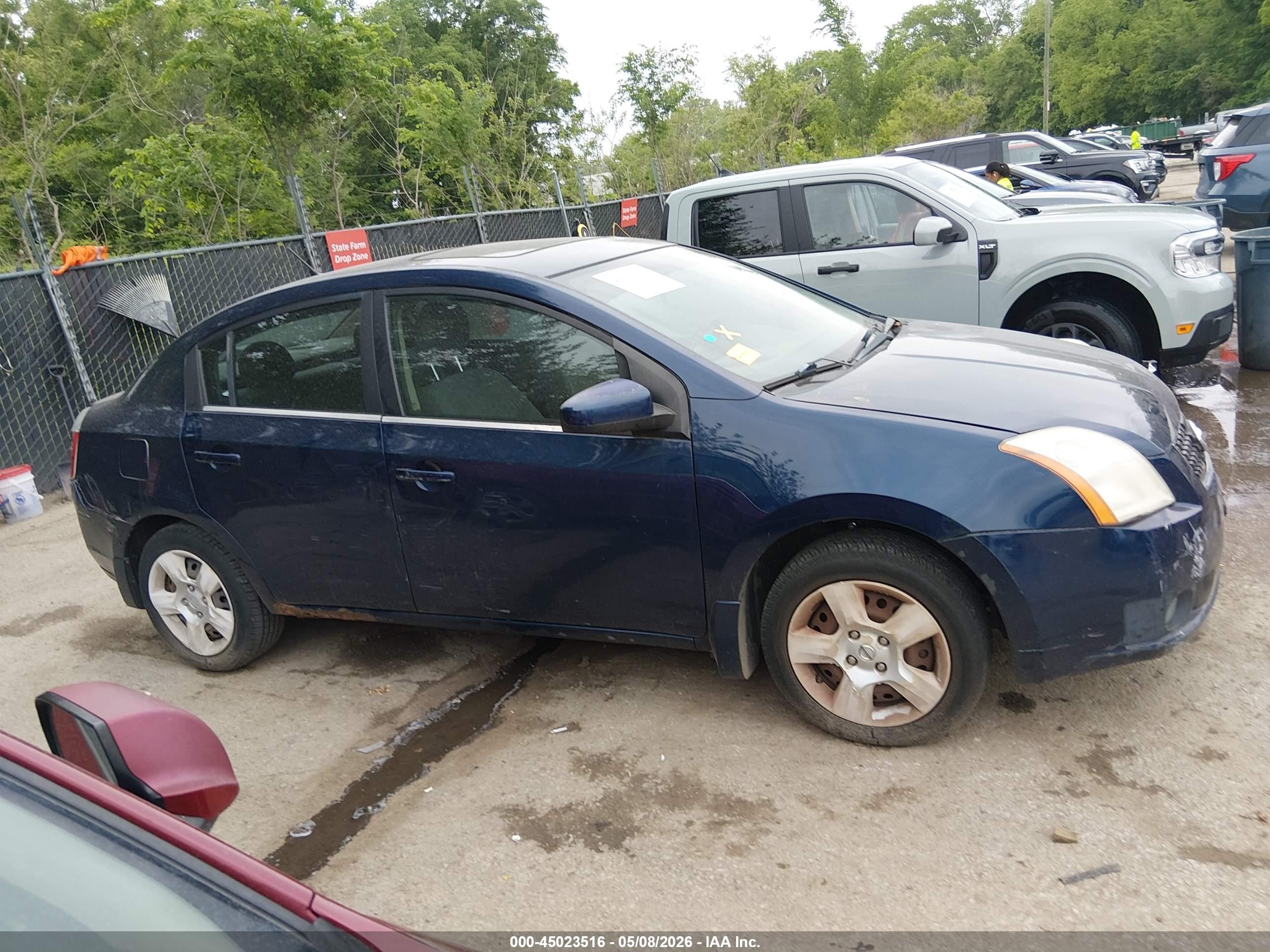 2008 Nissan Sentra 2.0s Blue vin: 3N1AB61E38L684961