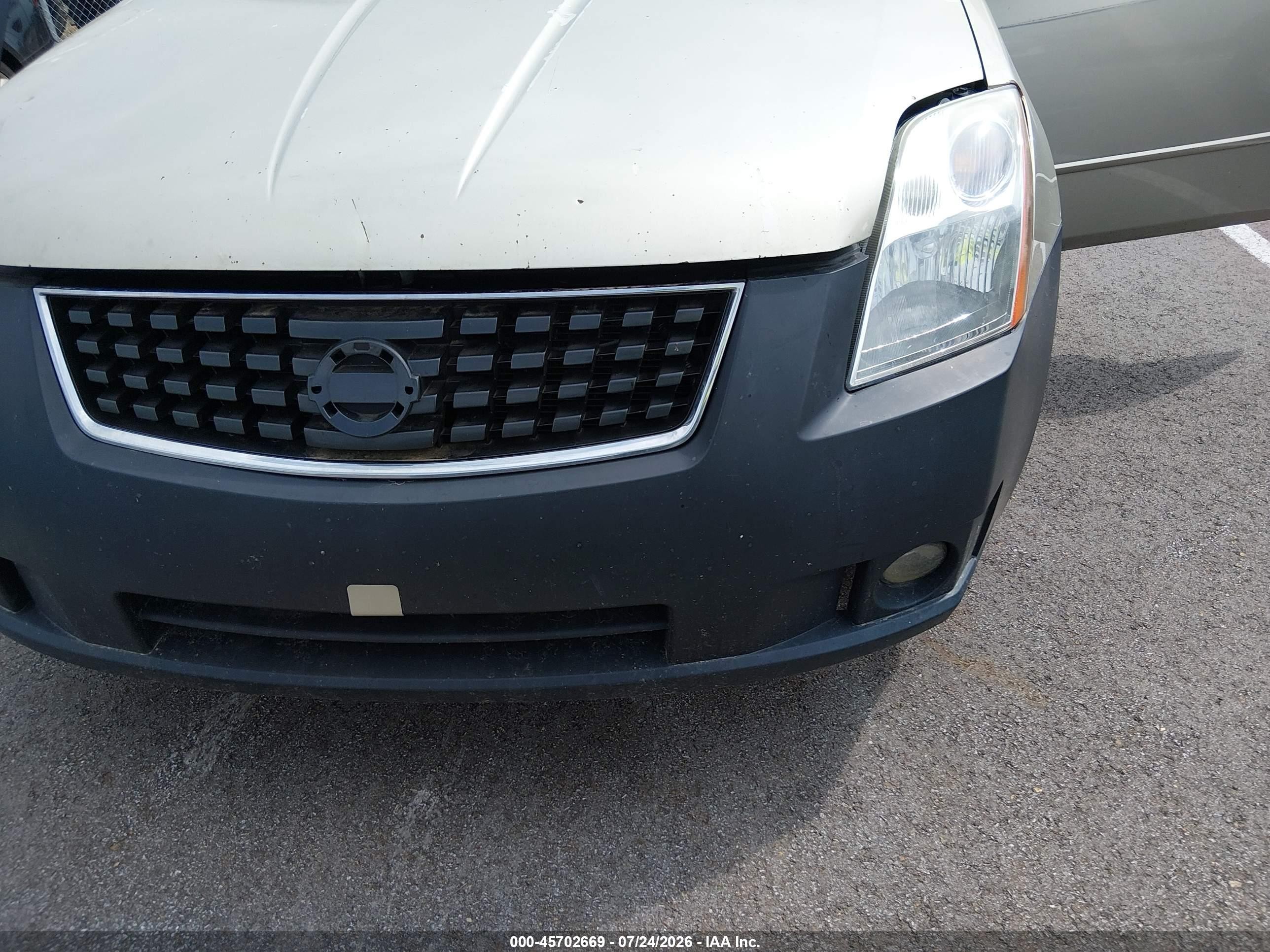 2008 Nissan Sentra 2.0 S Beige vin: 3N1AB61E38L702665