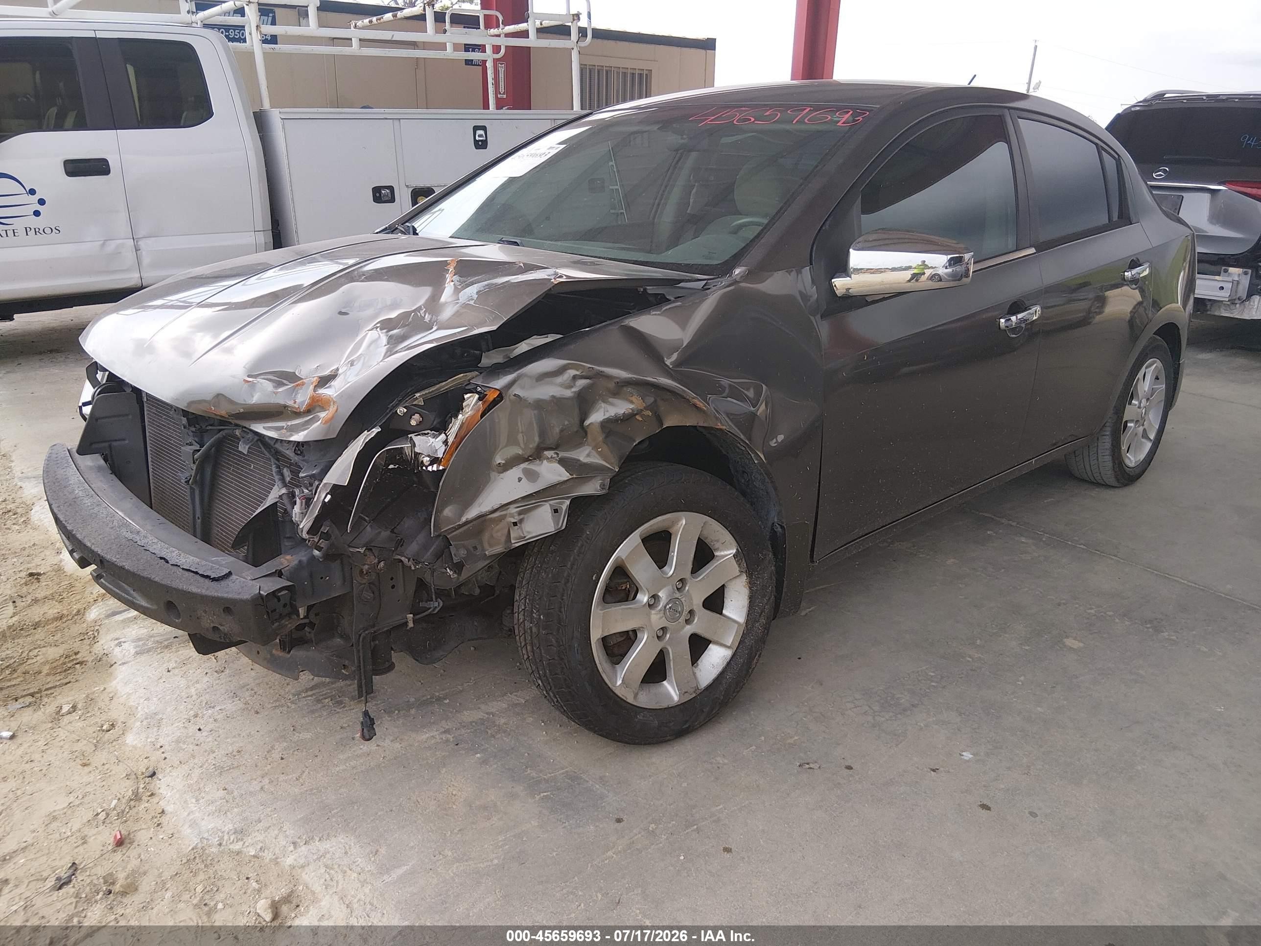 2008 Nissan Sentra 2.0 S Gray vin: 3N1AB61E38L724813