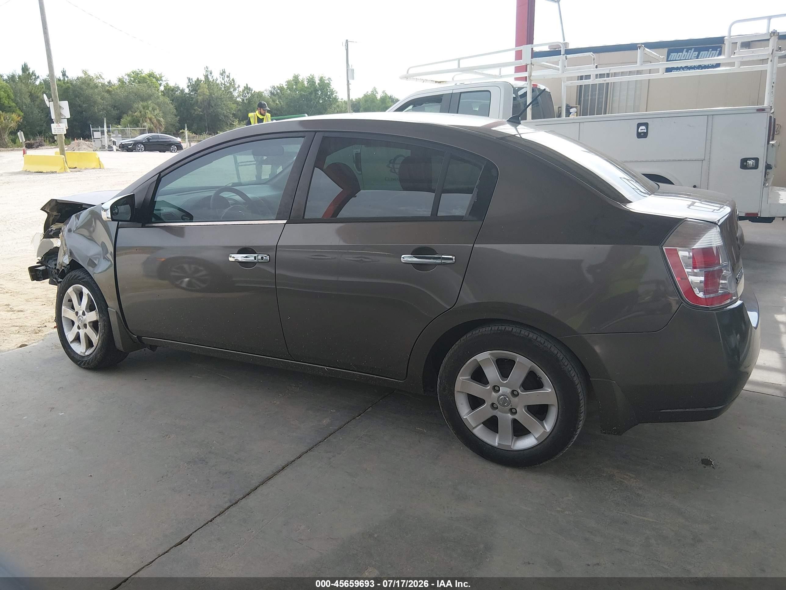 2008 Nissan Sentra 2.0 S Gray vin: 3N1AB61E38L724813