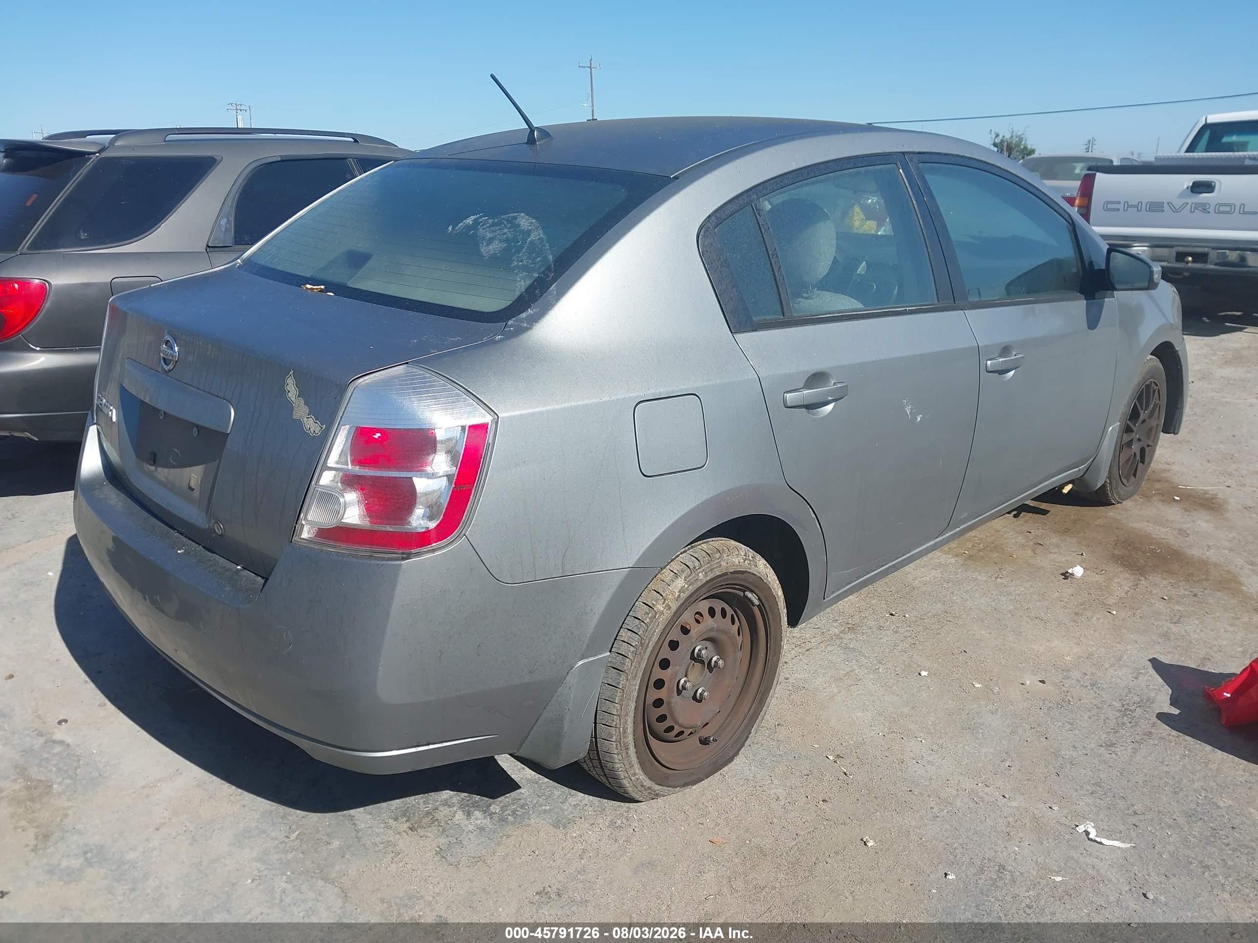 2008 Nissan Sentra 2.0s Gray vin: 3N1AB61E38L735116