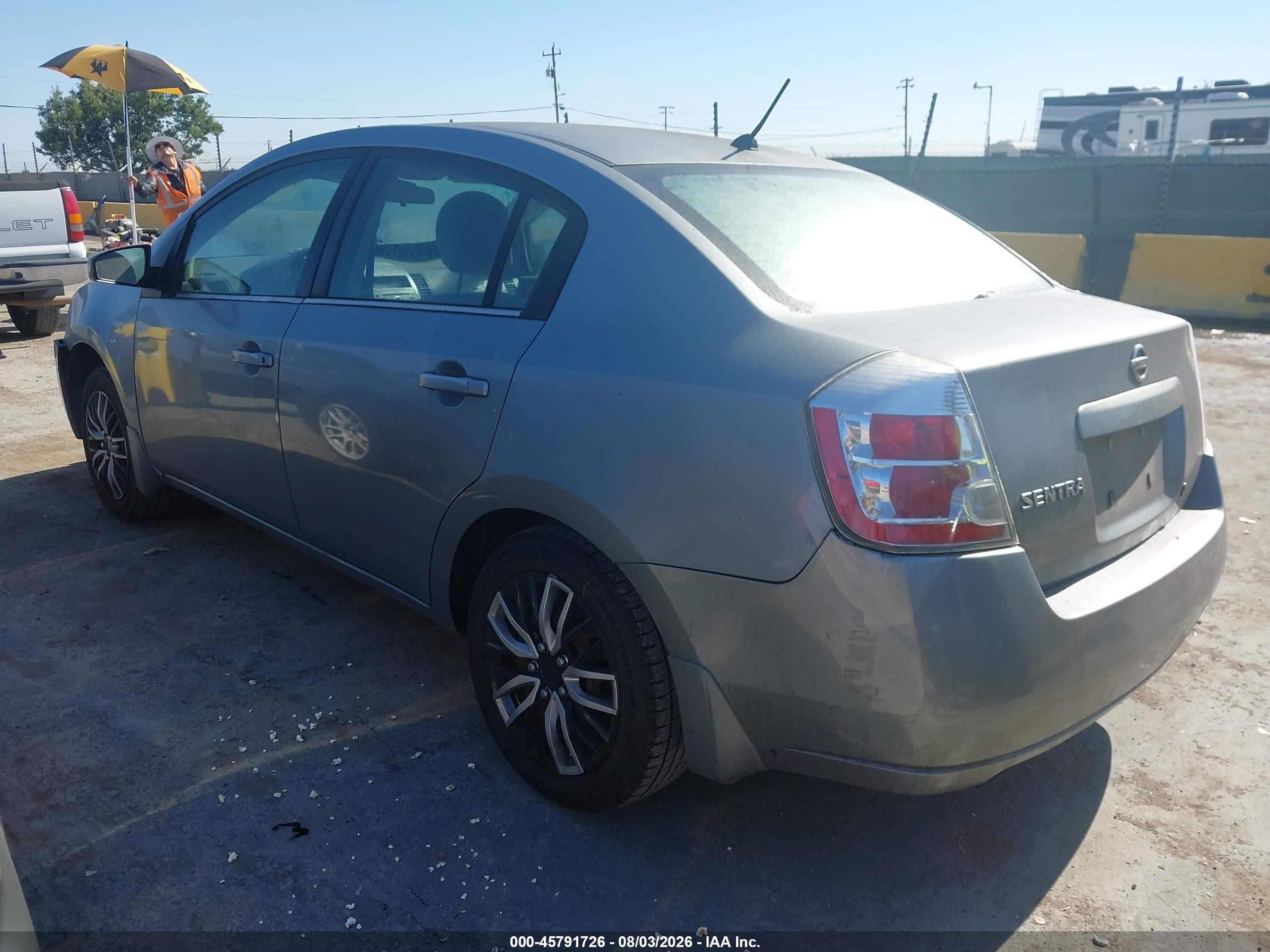 2008 Nissan Sentra 2.0s Gray vin: 3N1AB61E38L735116