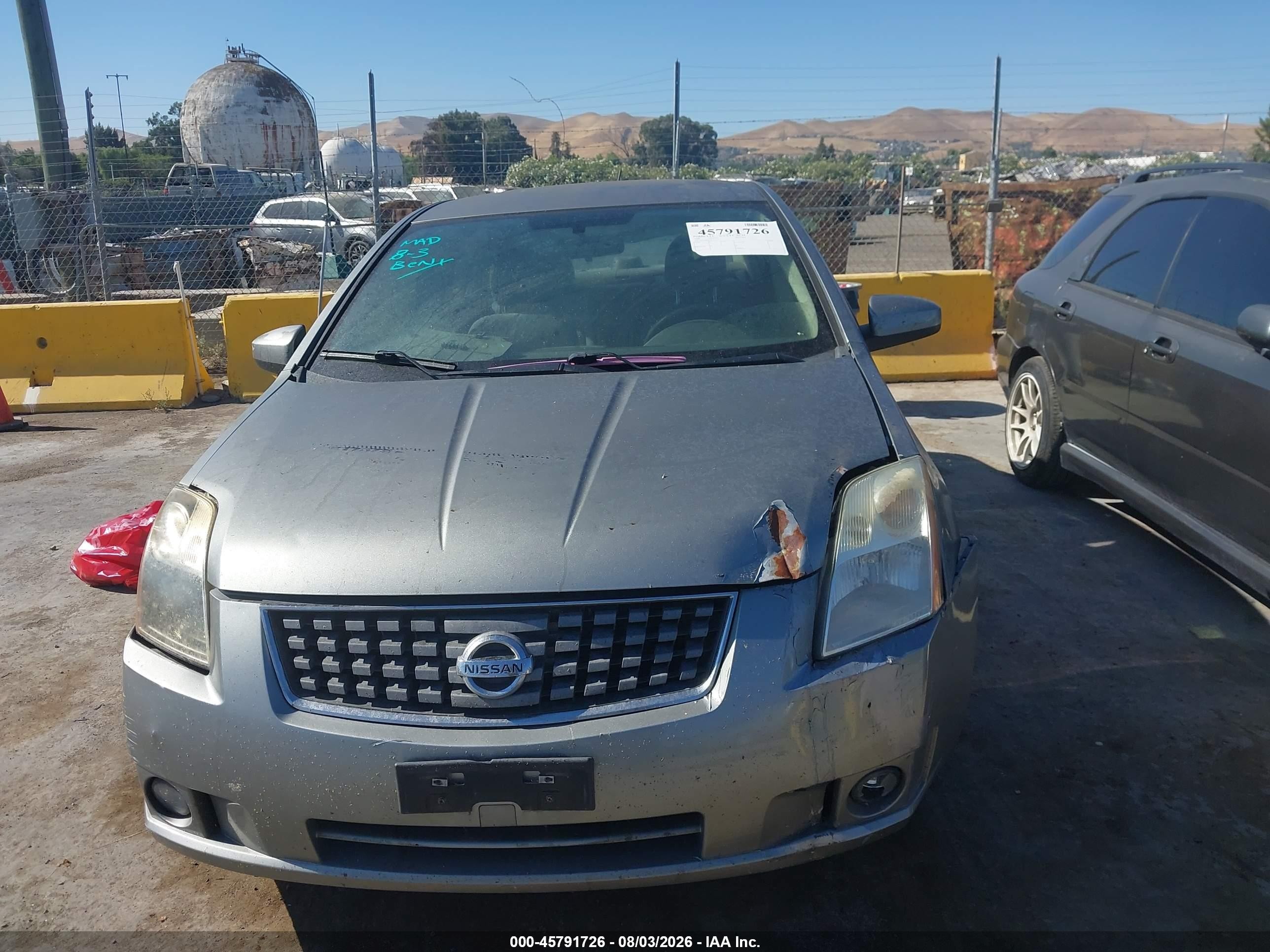 2008 Nissan Sentra 2.0s Gray vin: 3N1AB61E38L735116