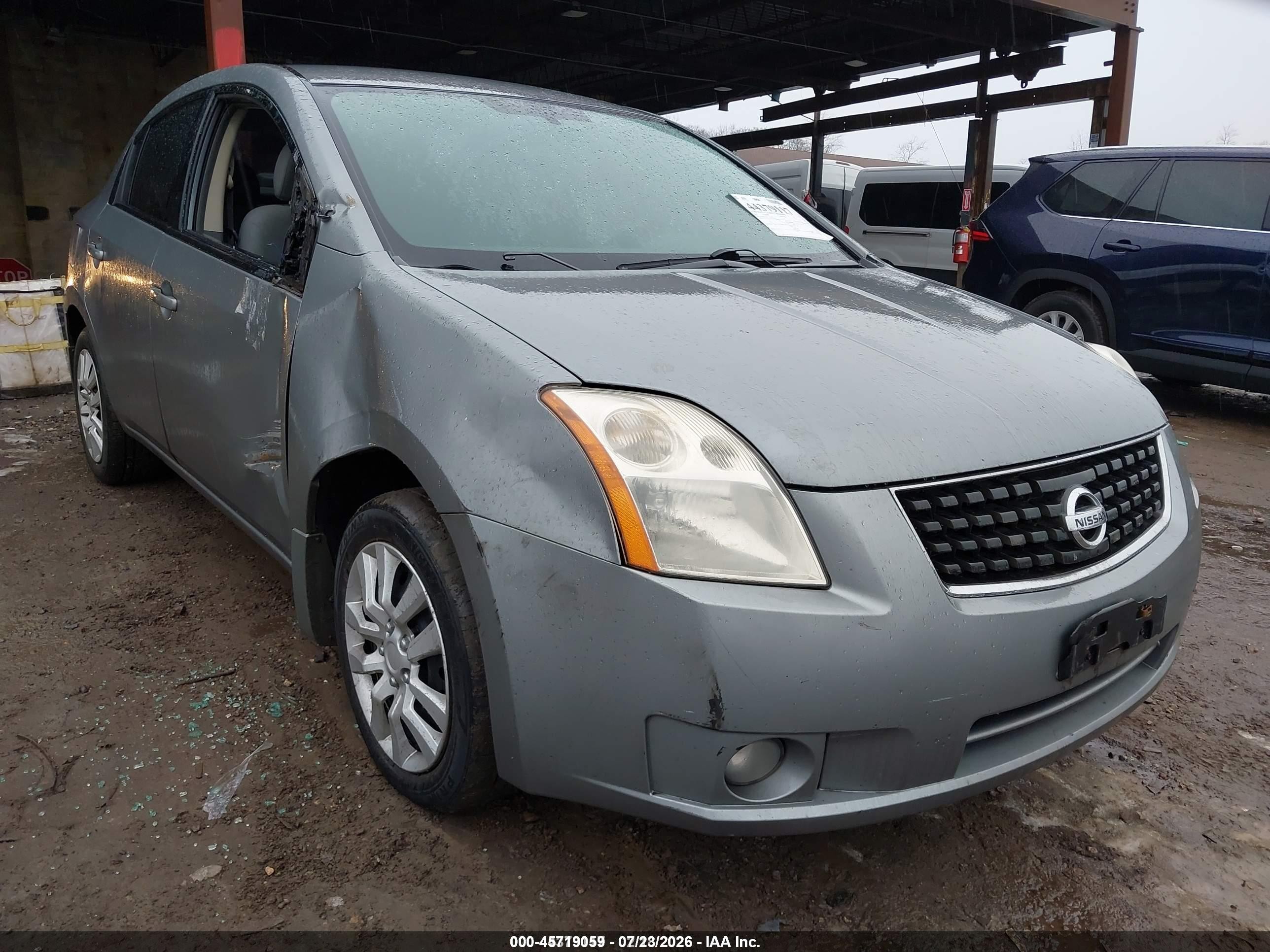 2008 Nissan Sentra 2.0s Gray vin: 3N1AB61E38L737674