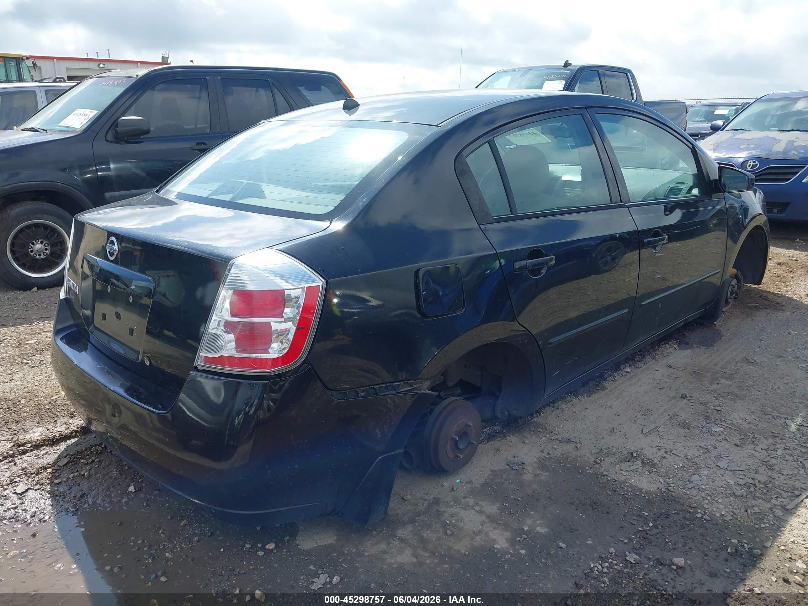 2008 Nissan Sentra 2.0s Black vin: 3N1AB61E38L754894