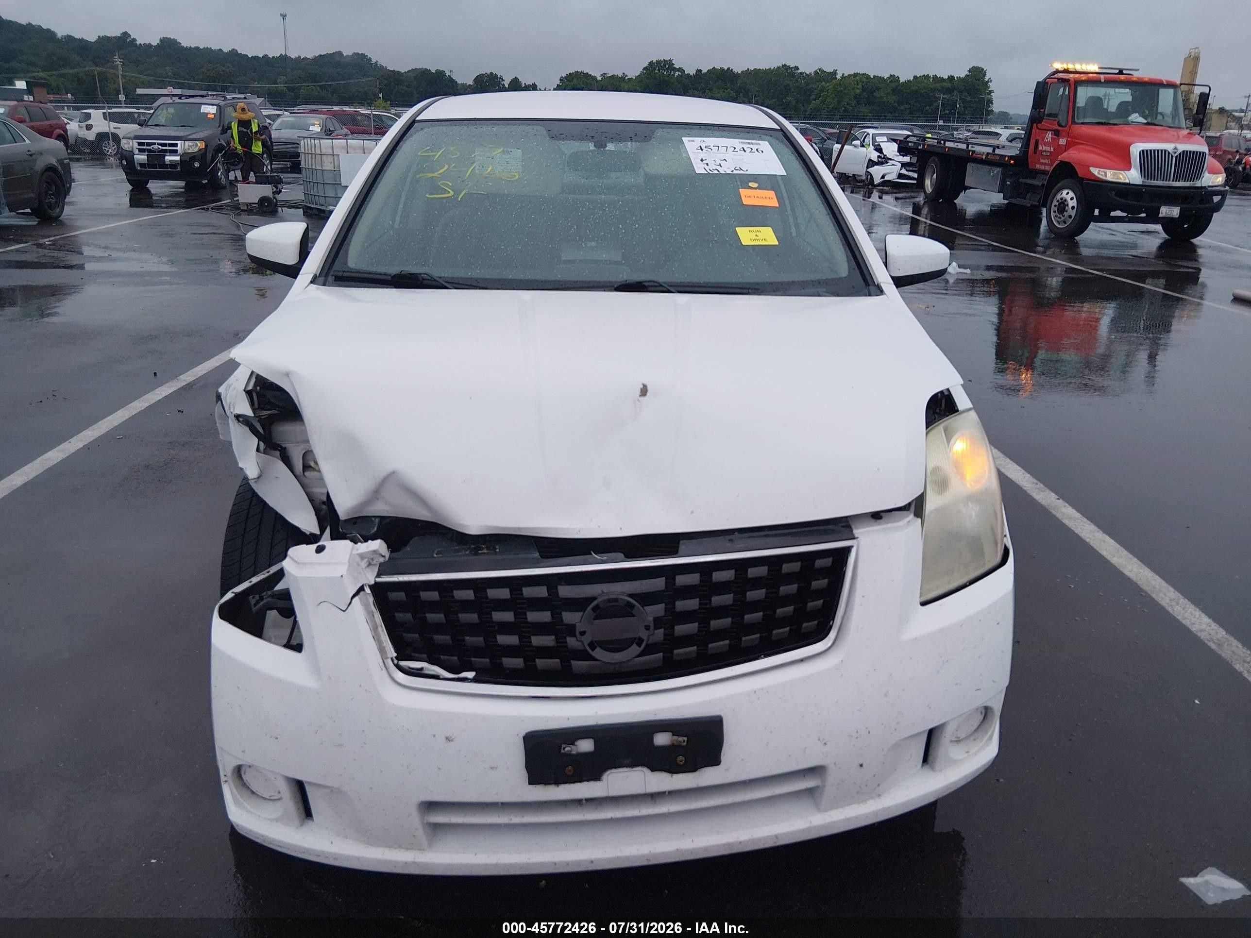 2009 Nissan Sentra 2.0 White vin: 3N1AB61E39L606214