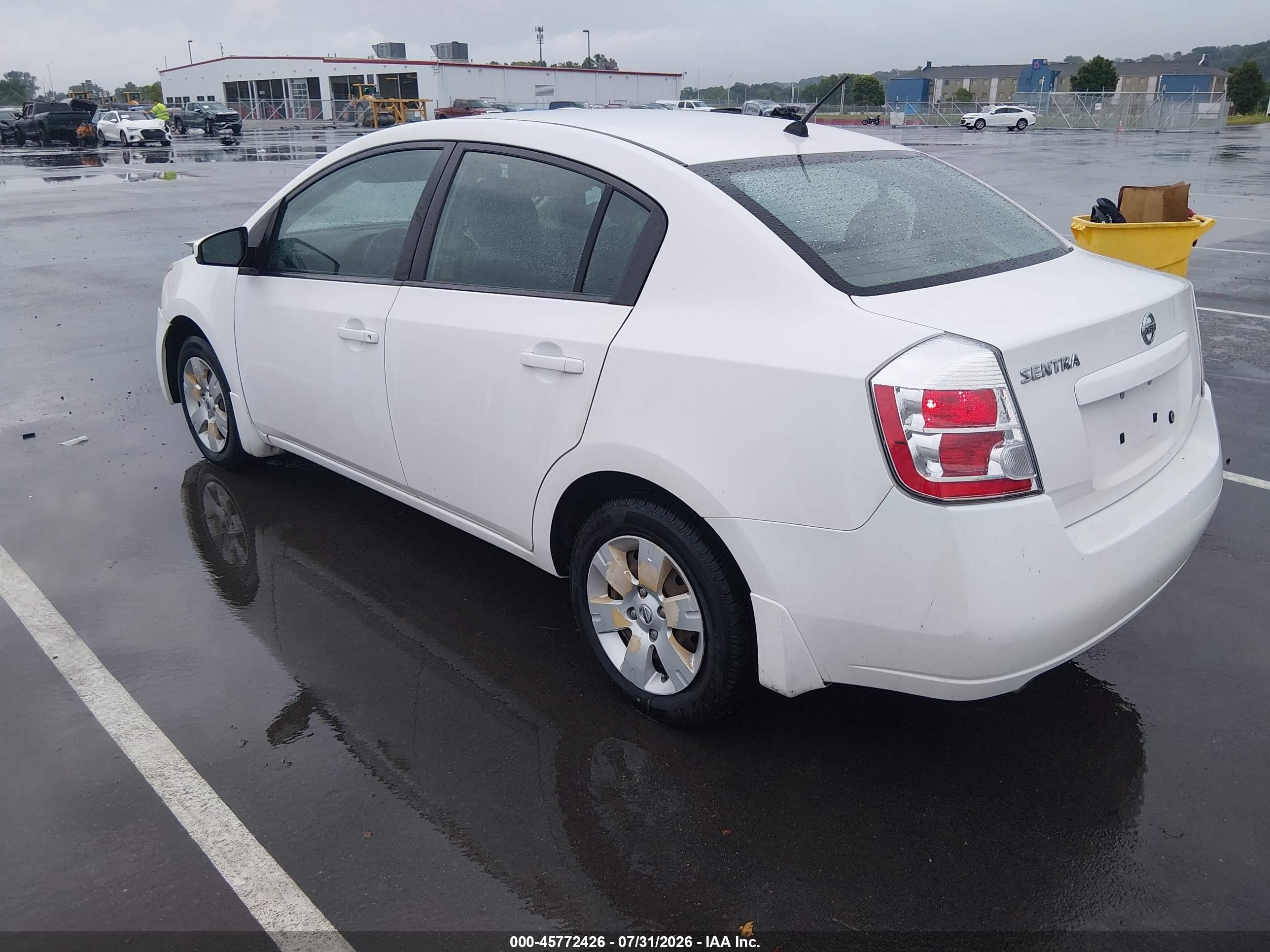 2009 Nissan Sentra 2.0 White vin: 3N1AB61E39L606214