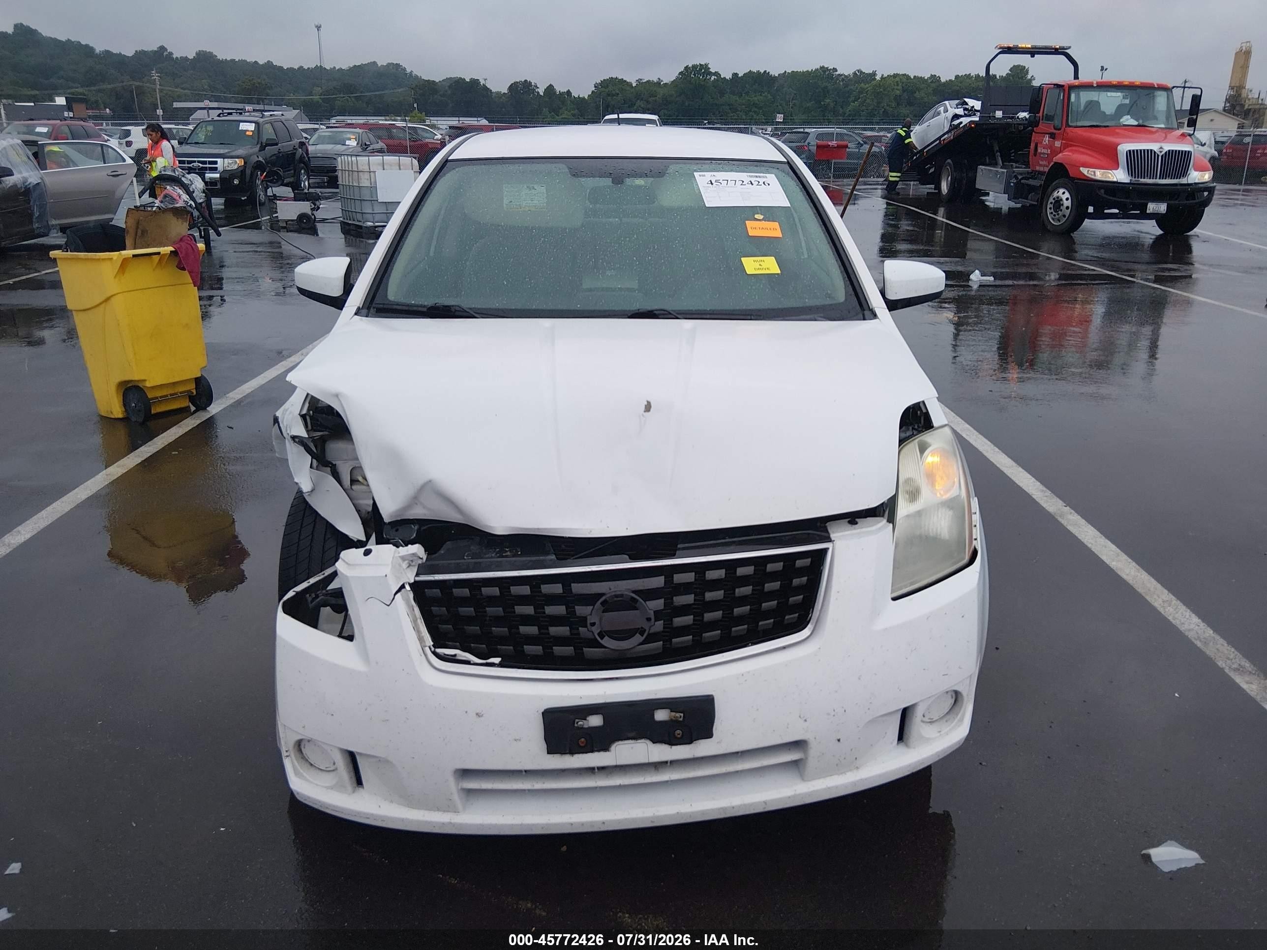 2009 Nissan Sentra 2.0 White vin: 3N1AB61E39L606214
