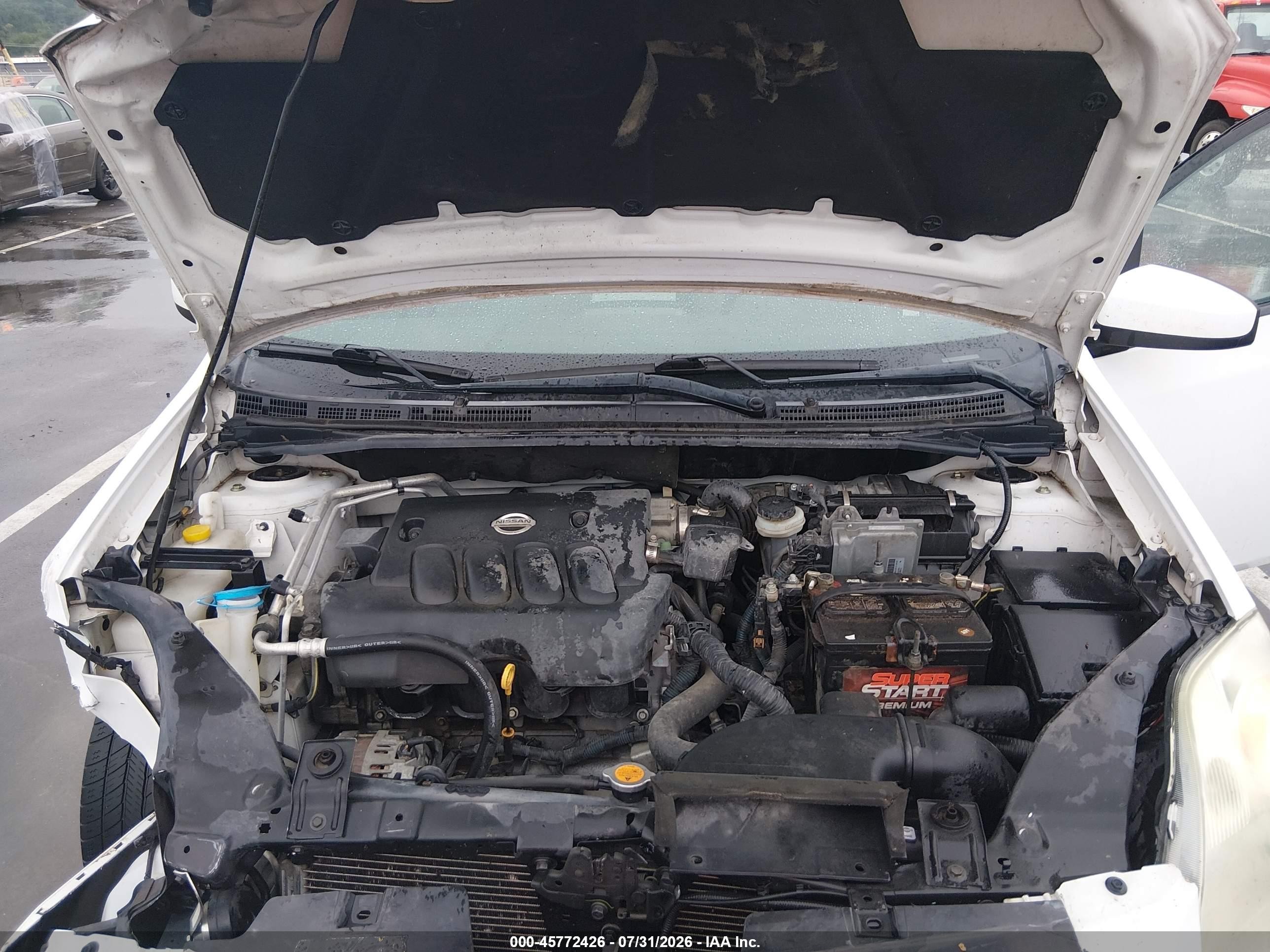 2009 Nissan Sentra 2.0 White vin: 3N1AB61E39L606214