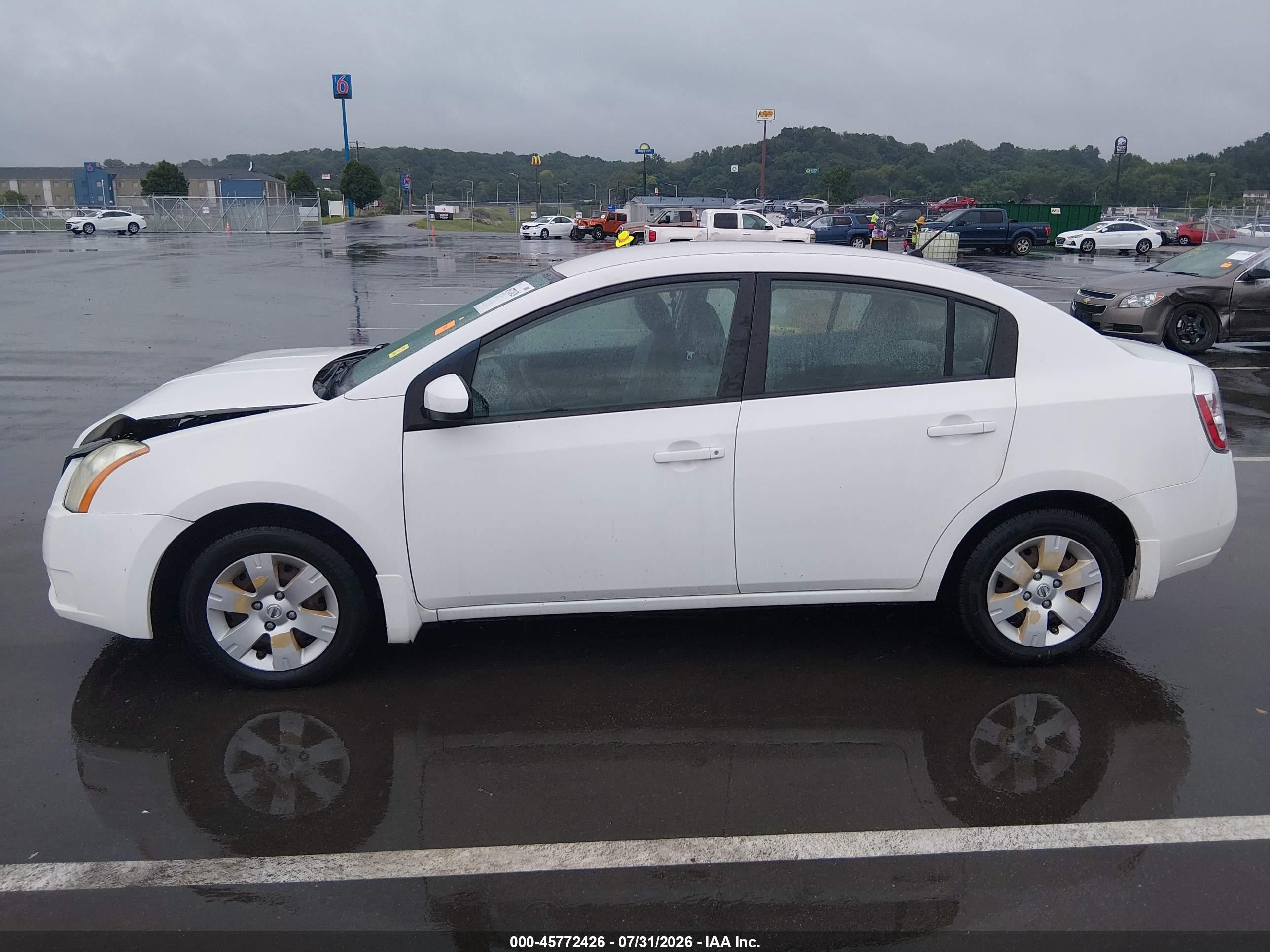 2009 Nissan Sentra 2.0 White vin: 3N1AB61E39L606214