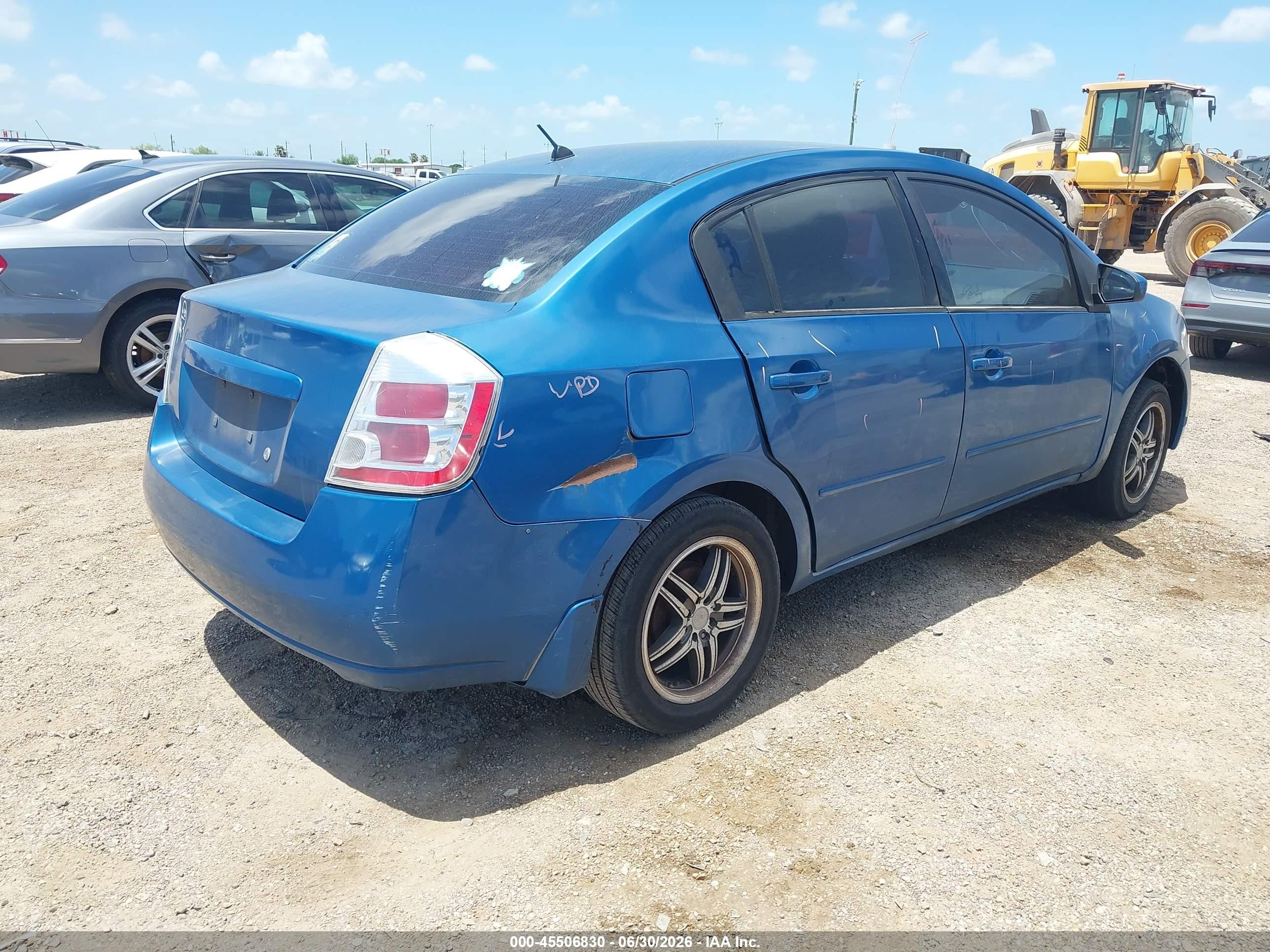 2009 Nissan Sentra 2.0s Blue vin: 3N1AB61E39L653498