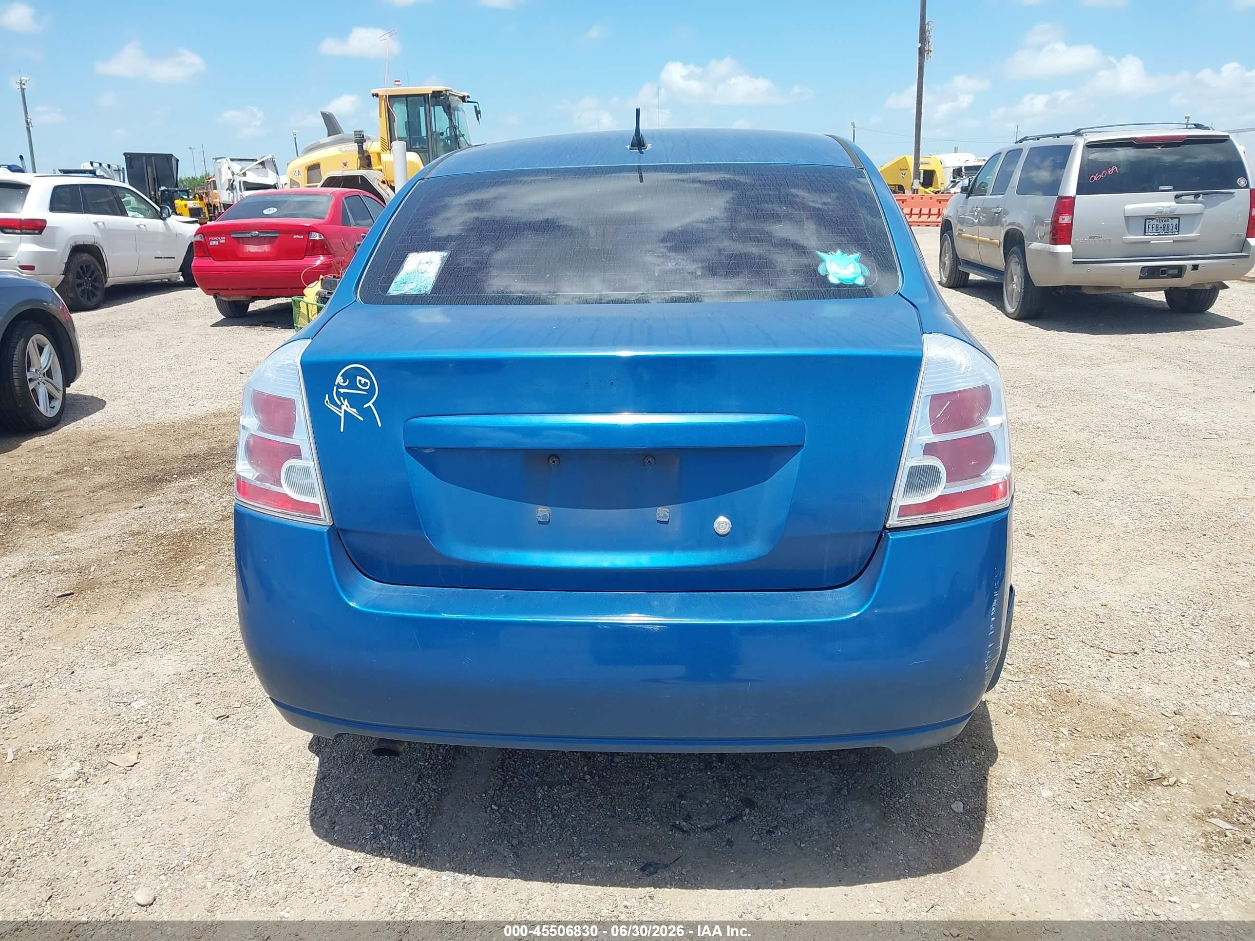2009 Nissan Sentra 2.0s Blue vin: 3N1AB61E39L653498