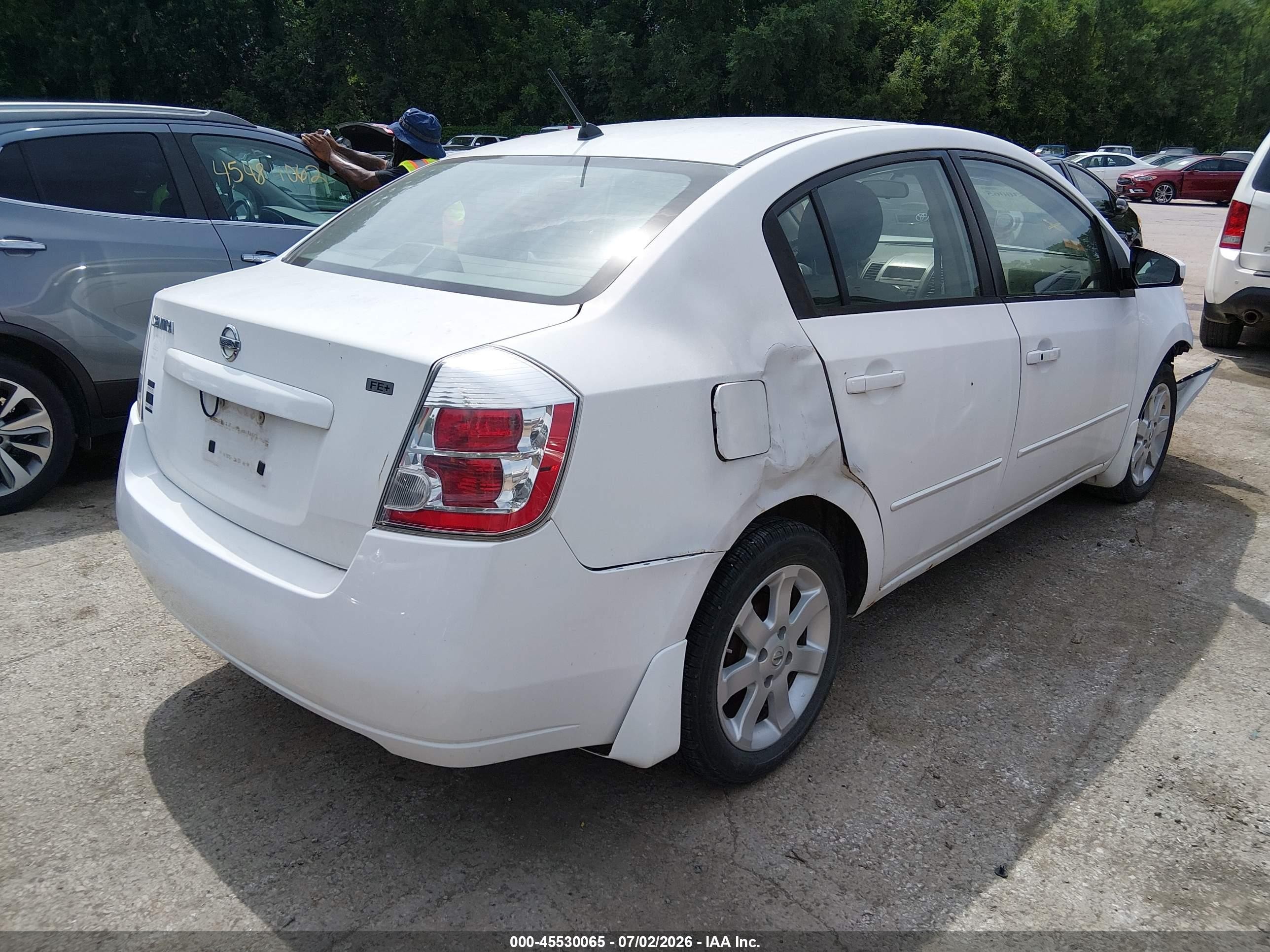 2009 Nissan Sentra 2.0s White vin: 3N1AB61E39L680698