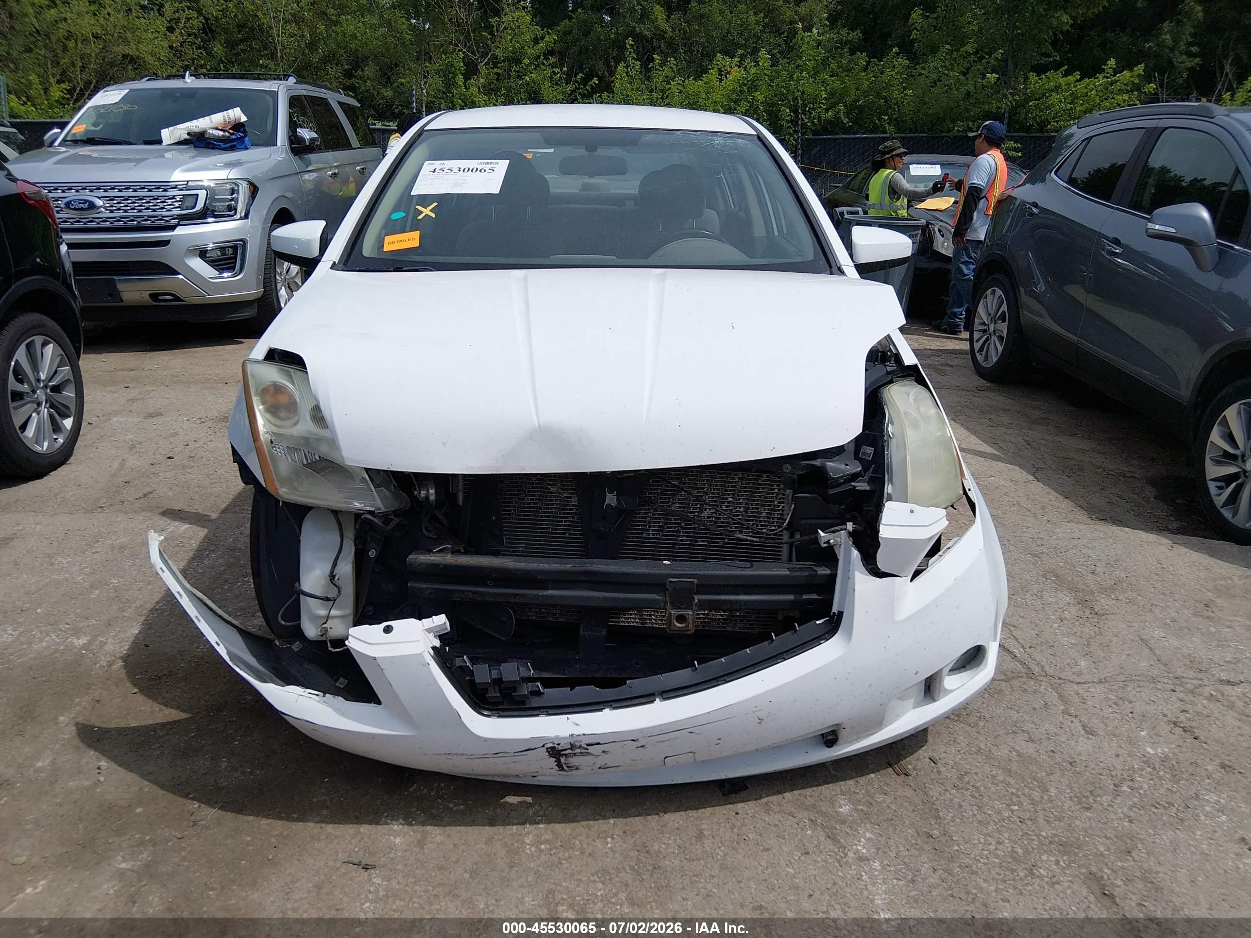 2009 Nissan Sentra 2.0s White vin: 3N1AB61E39L680698