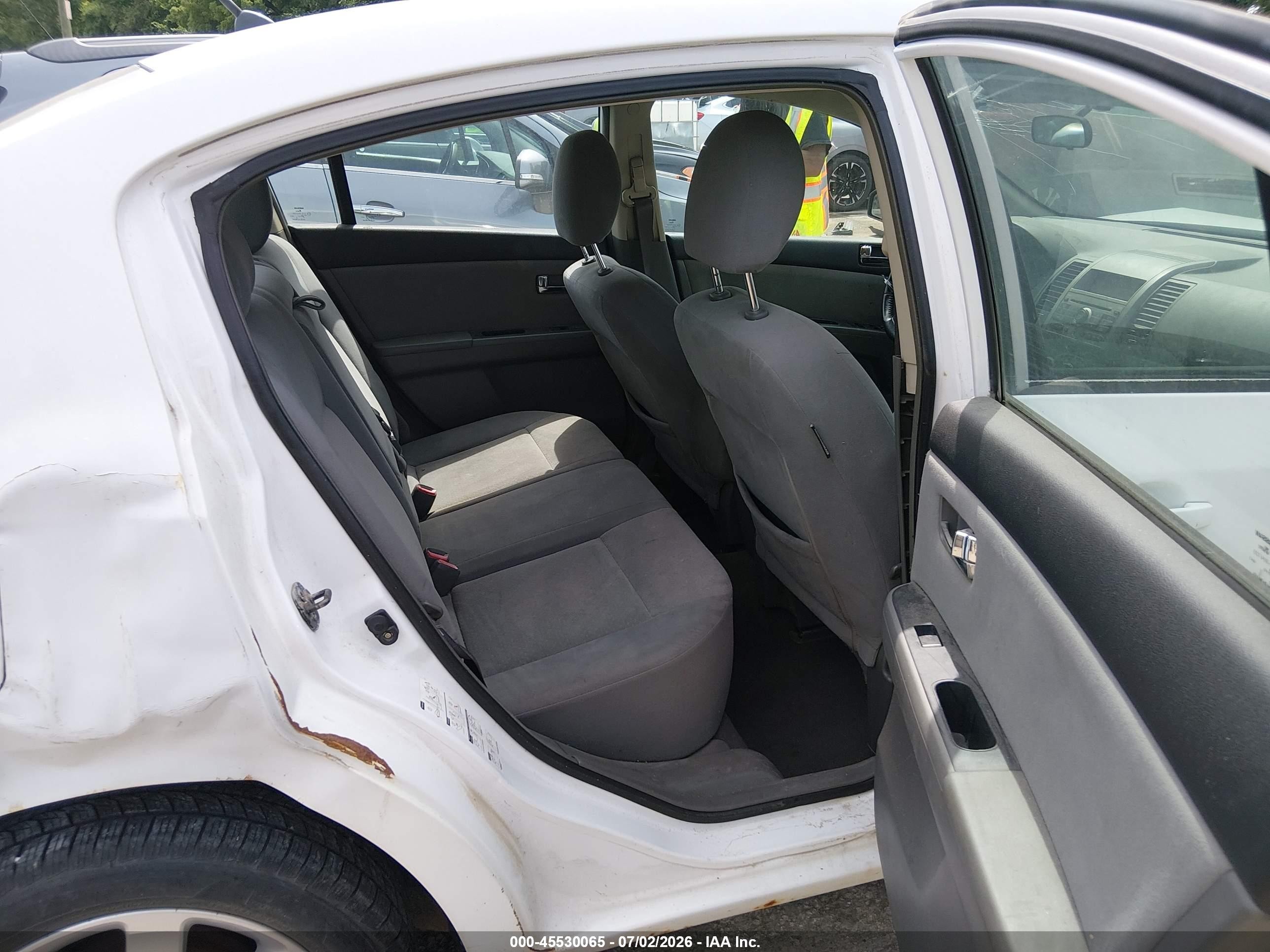 2009 Nissan Sentra 2.0s White vin: 3N1AB61E39L680698