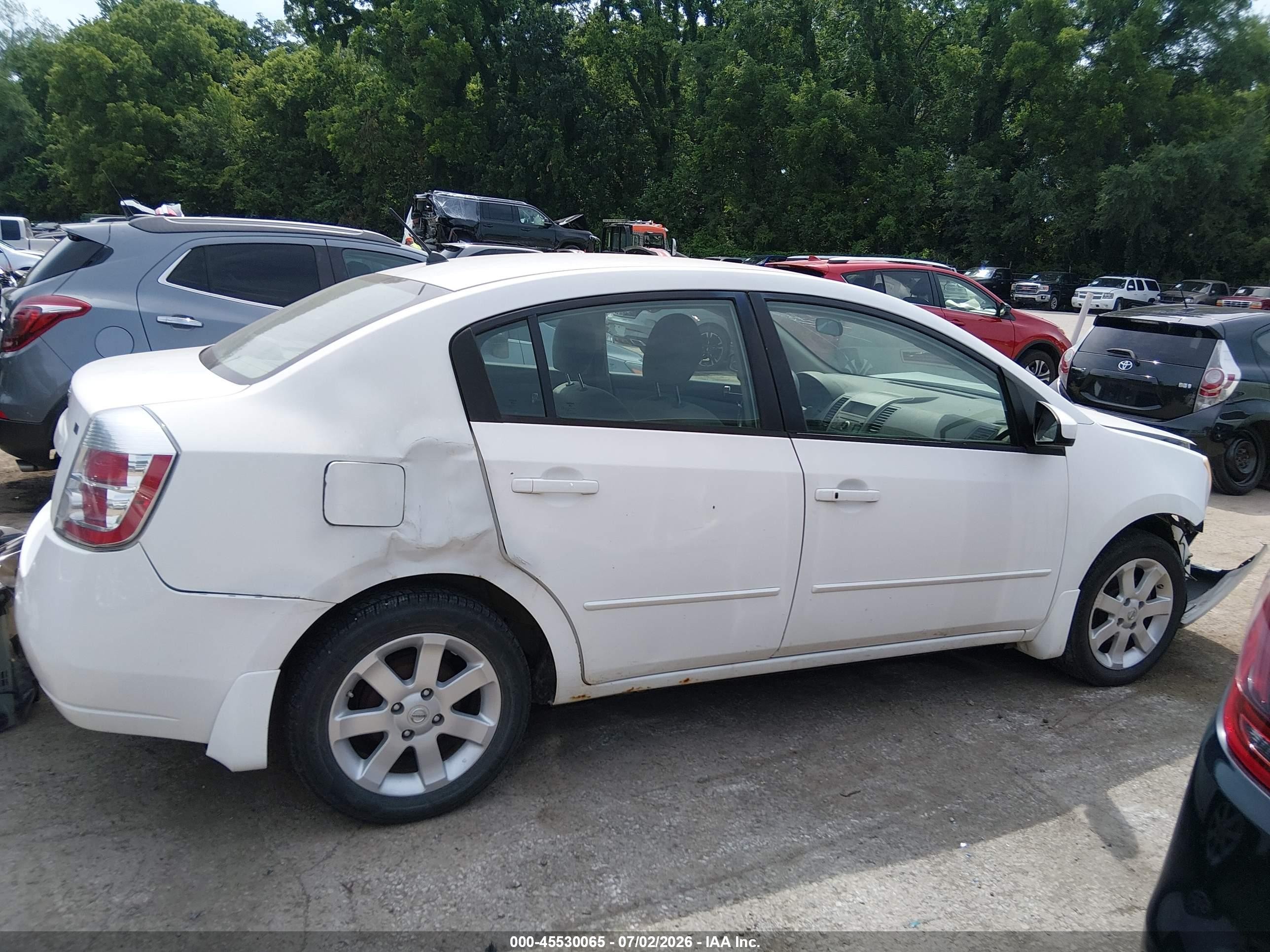2009 Nissan Sentra 2.0s White vin: 3N1AB61E39L680698