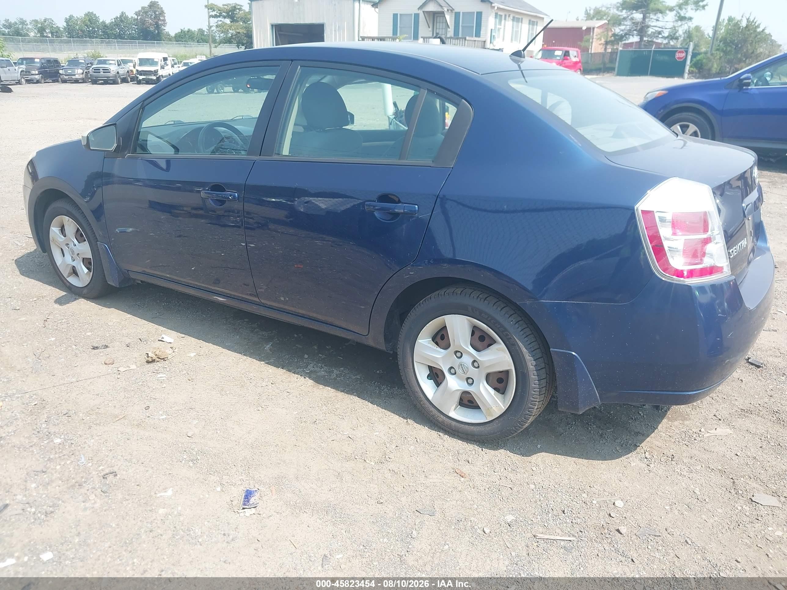 2007 Nissan Sentra 2.0s Blue vin: 3N1AB61E47L640045