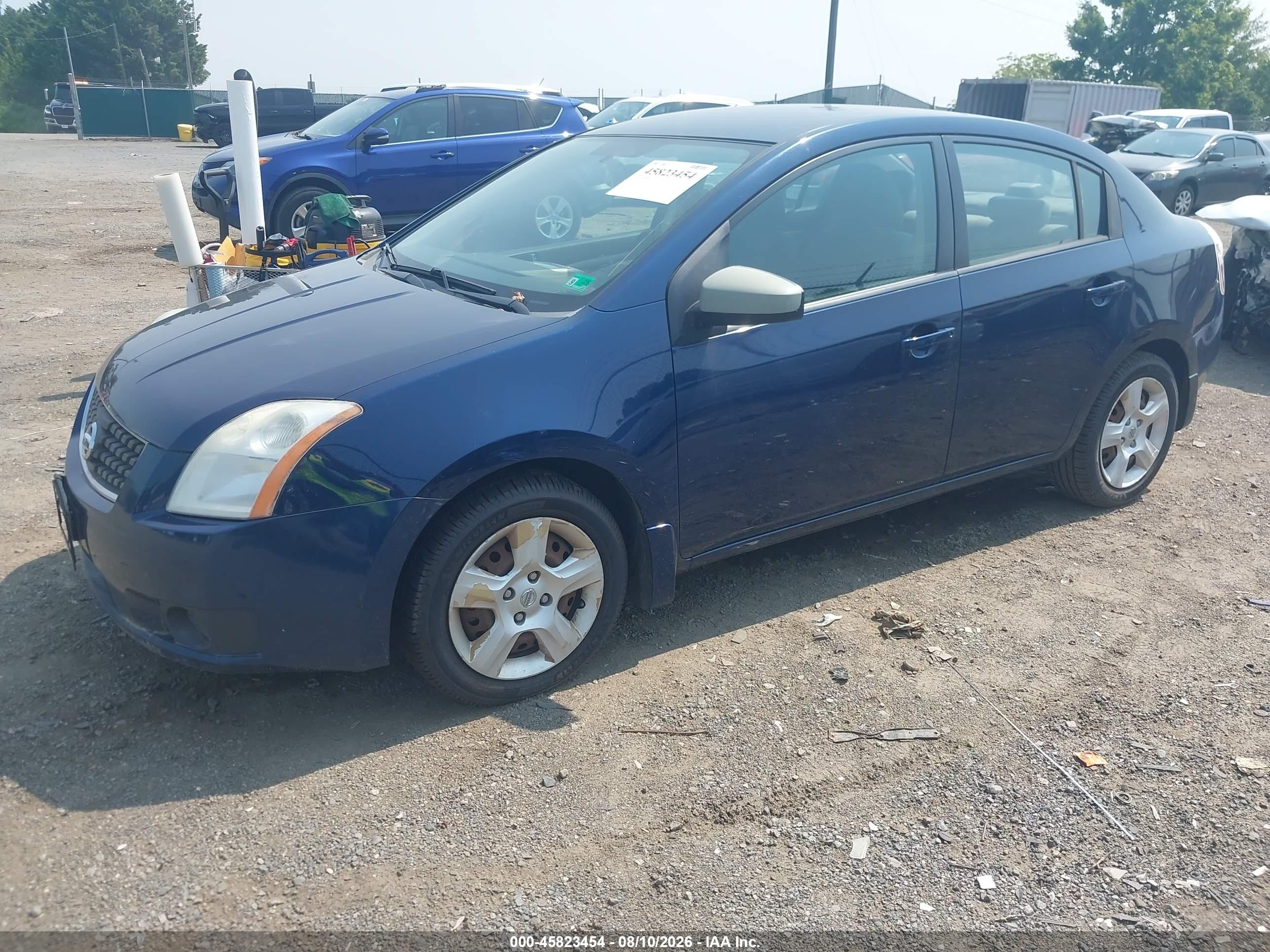 2007 Nissan Sentra 2.0s Blue vin: 3N1AB61E47L640045