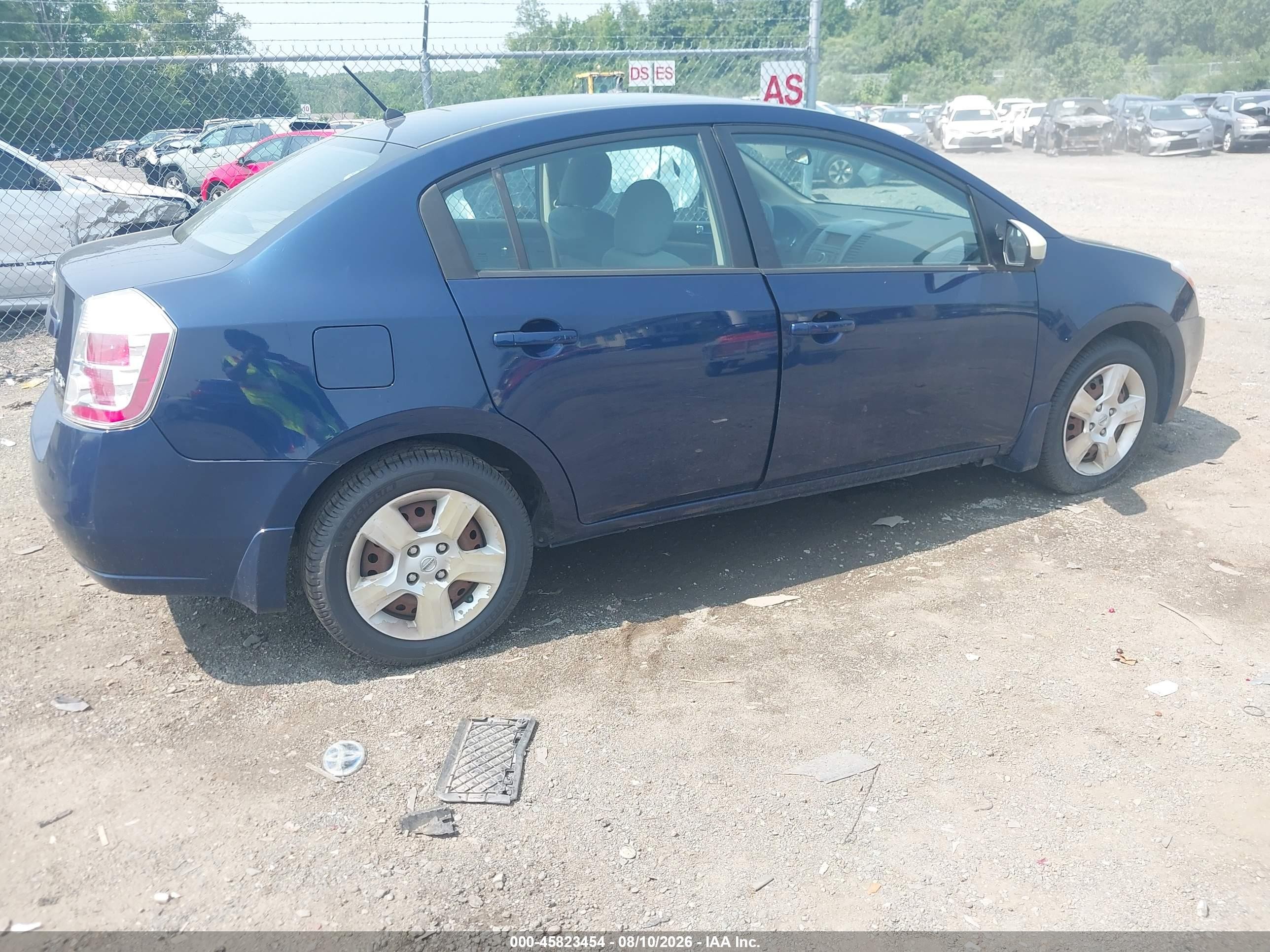 2007 Nissan Sentra 2.0s Blue vin: 3N1AB61E47L640045