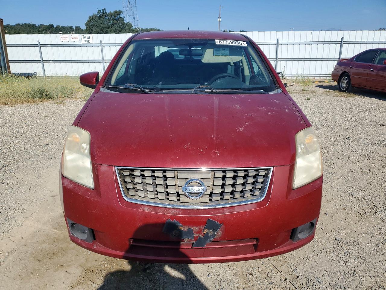 2007 Nissan Sentra 2.0 Red vin: 3N1AB61E47L640983