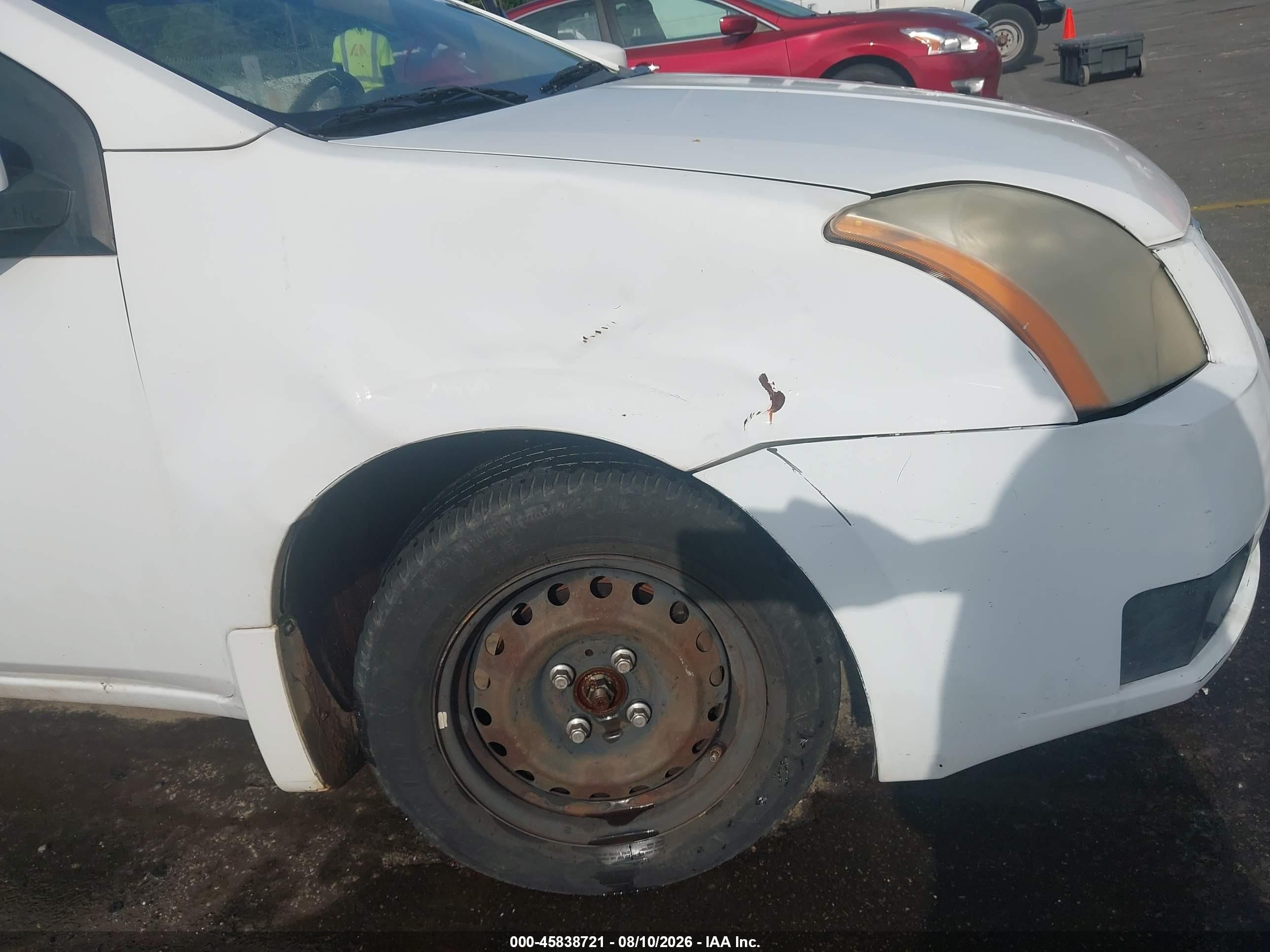 2007 Nissan Sentra 2.0 White vin: 3N1AB61E47L649800