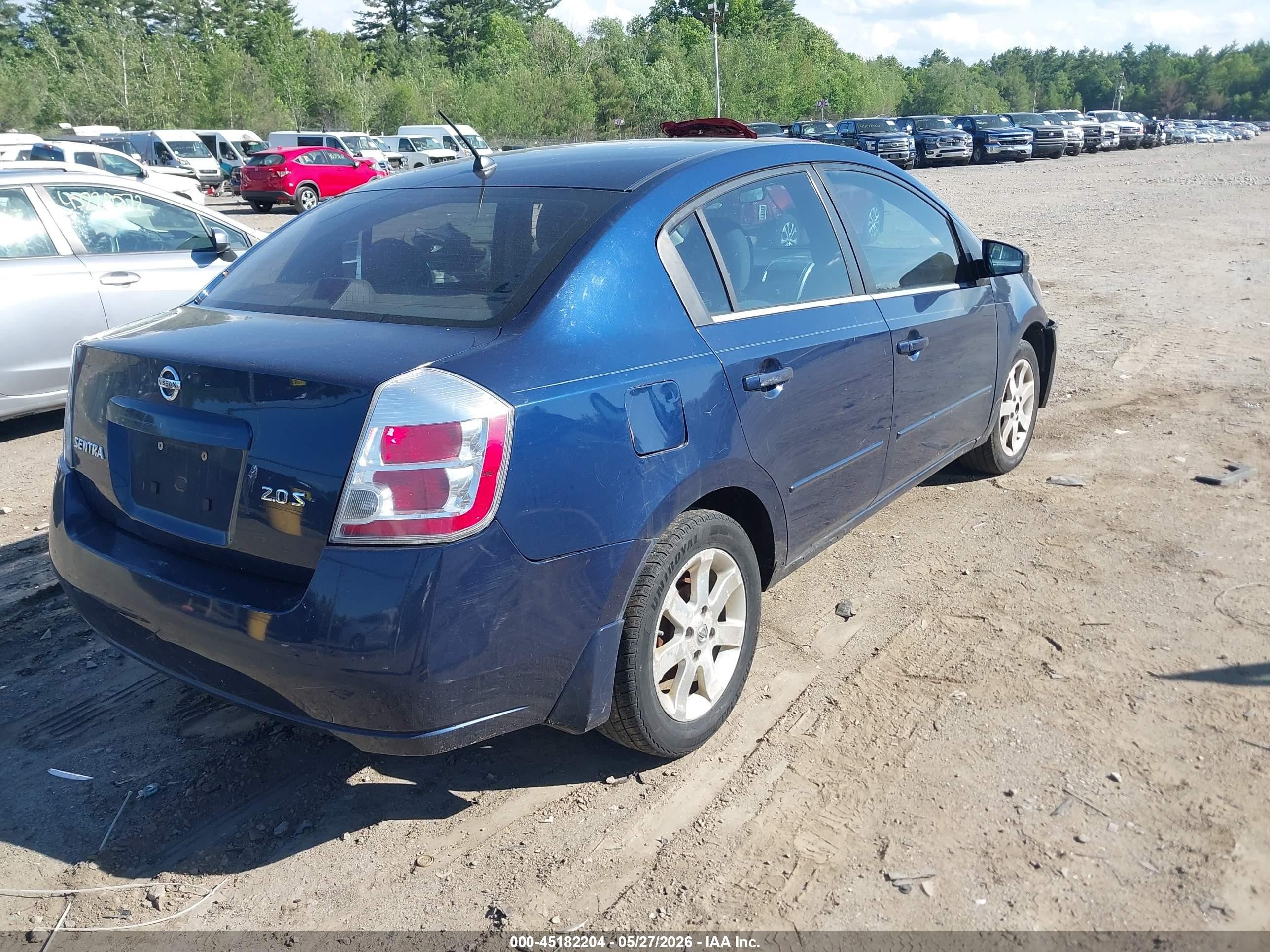 2007 Nissan Sentra 2.0s Dark Blue vin: 3N1AB61E47L682876