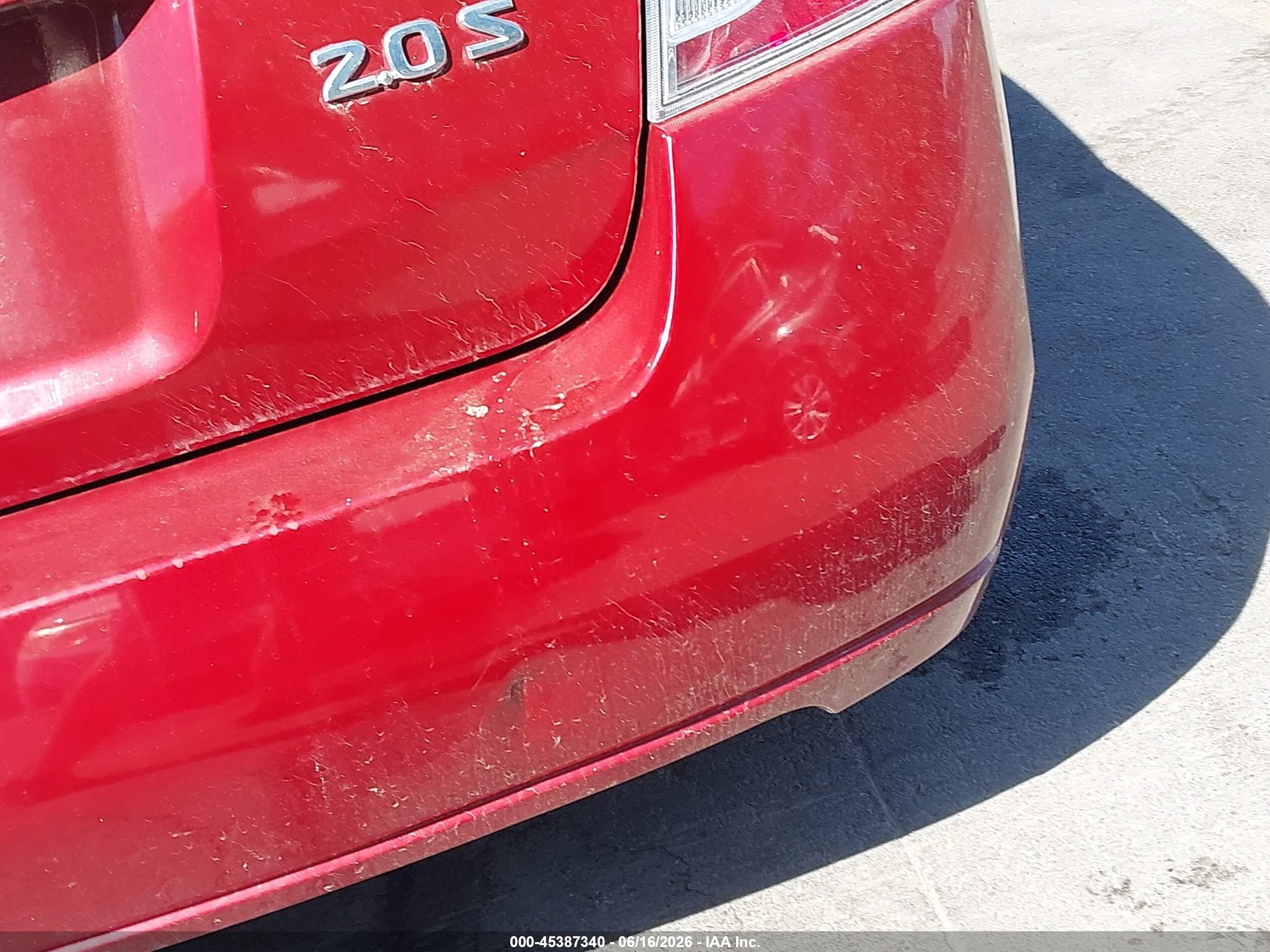 2007 Nissan Sentra 2.0s Red vin: 3N1AB61E47L691531