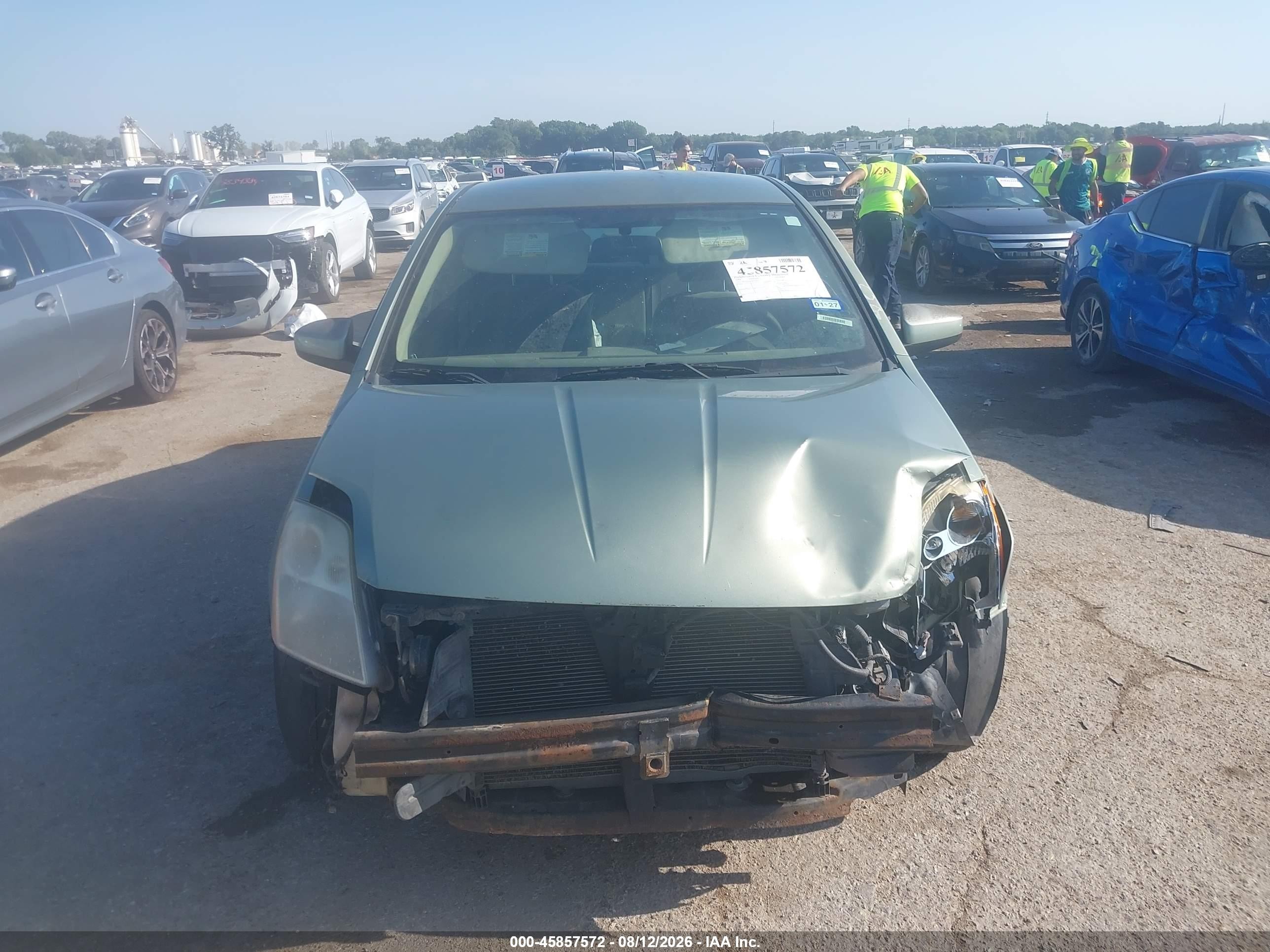 2008 Nissan Sentra 2.0 S Green vin: 3N1AB61E48L628141