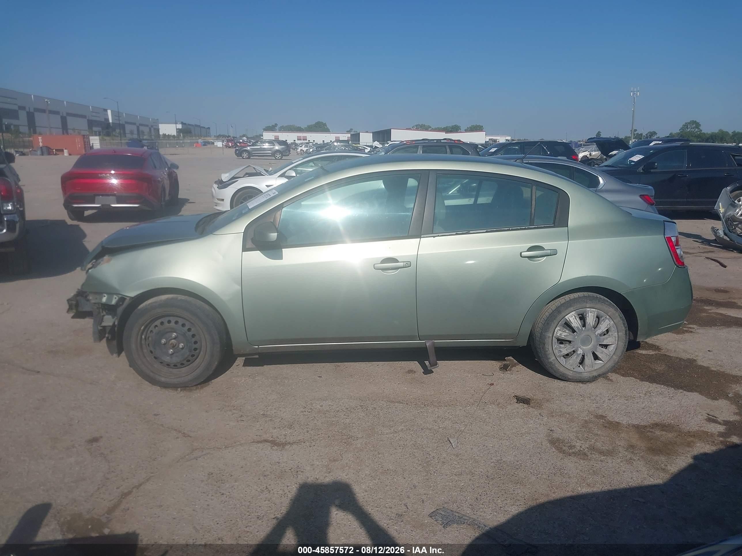 2008 Nissan Sentra 2.0 S Green vin: 3N1AB61E48L628141