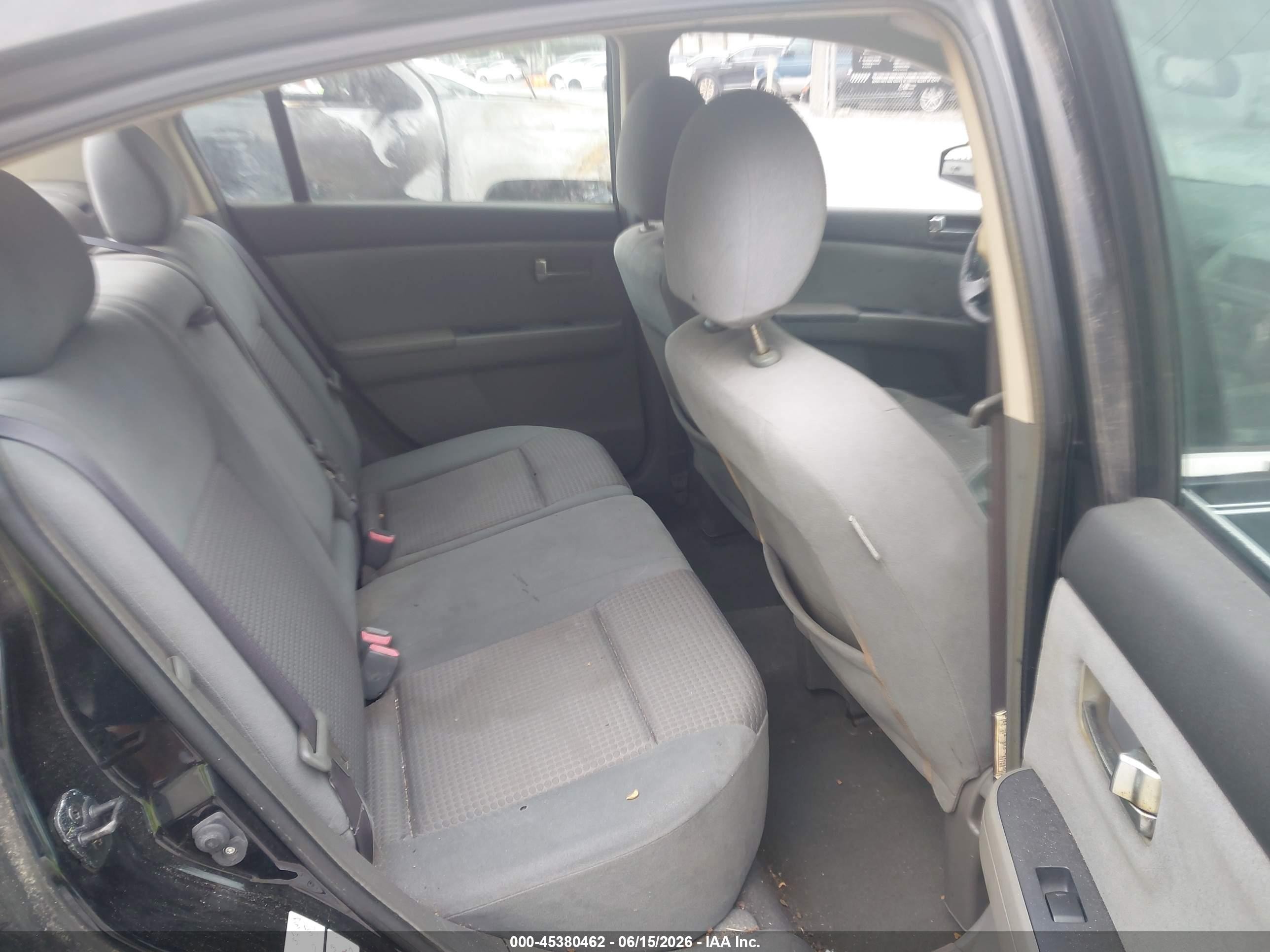 2008 Nissan Sentra 2.0 S Black vin: 3N1AB61E48L657218