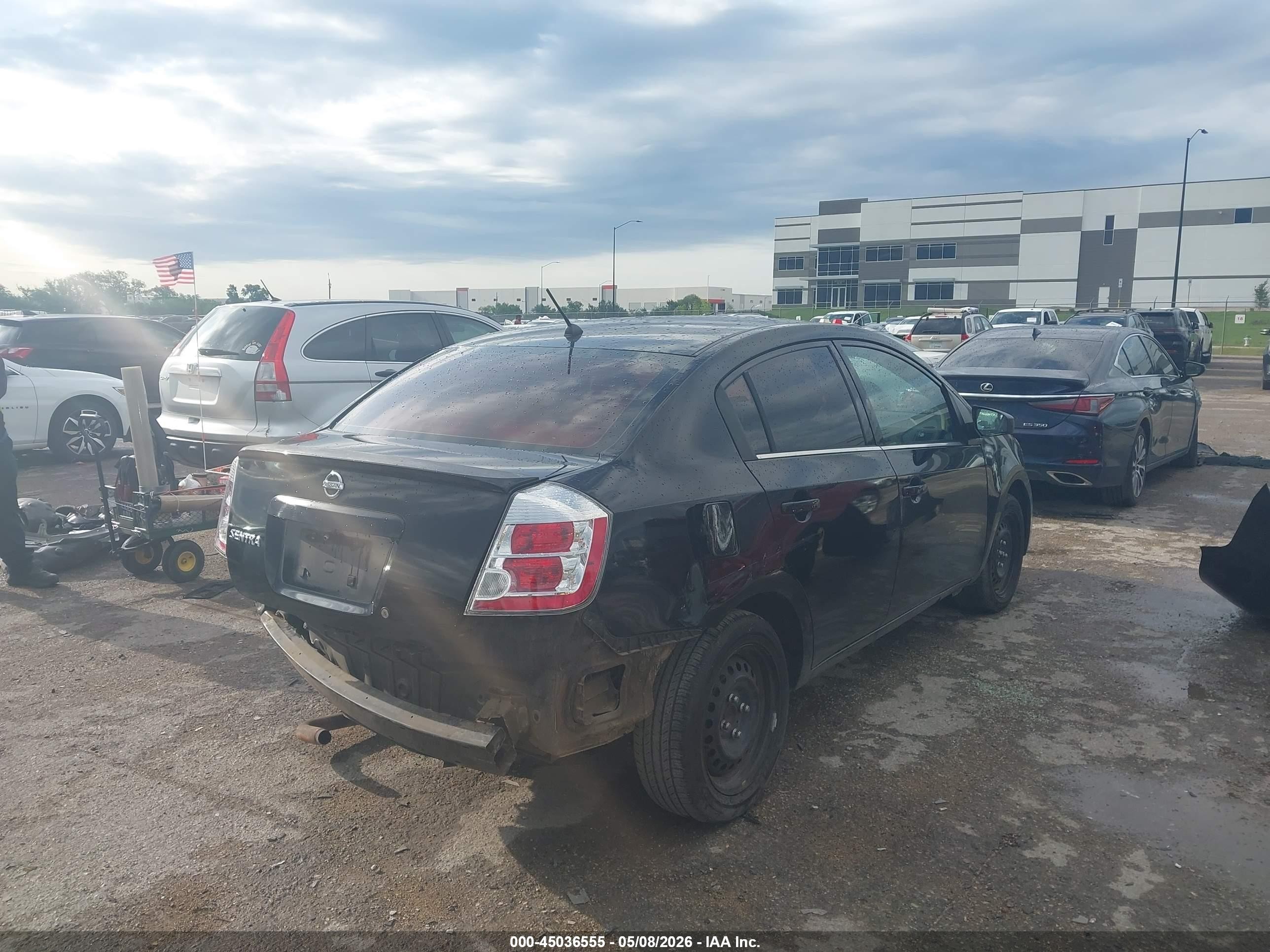 2008 Nissan Sentra 2.0s Черный vin: 3N1AB61E48L696309