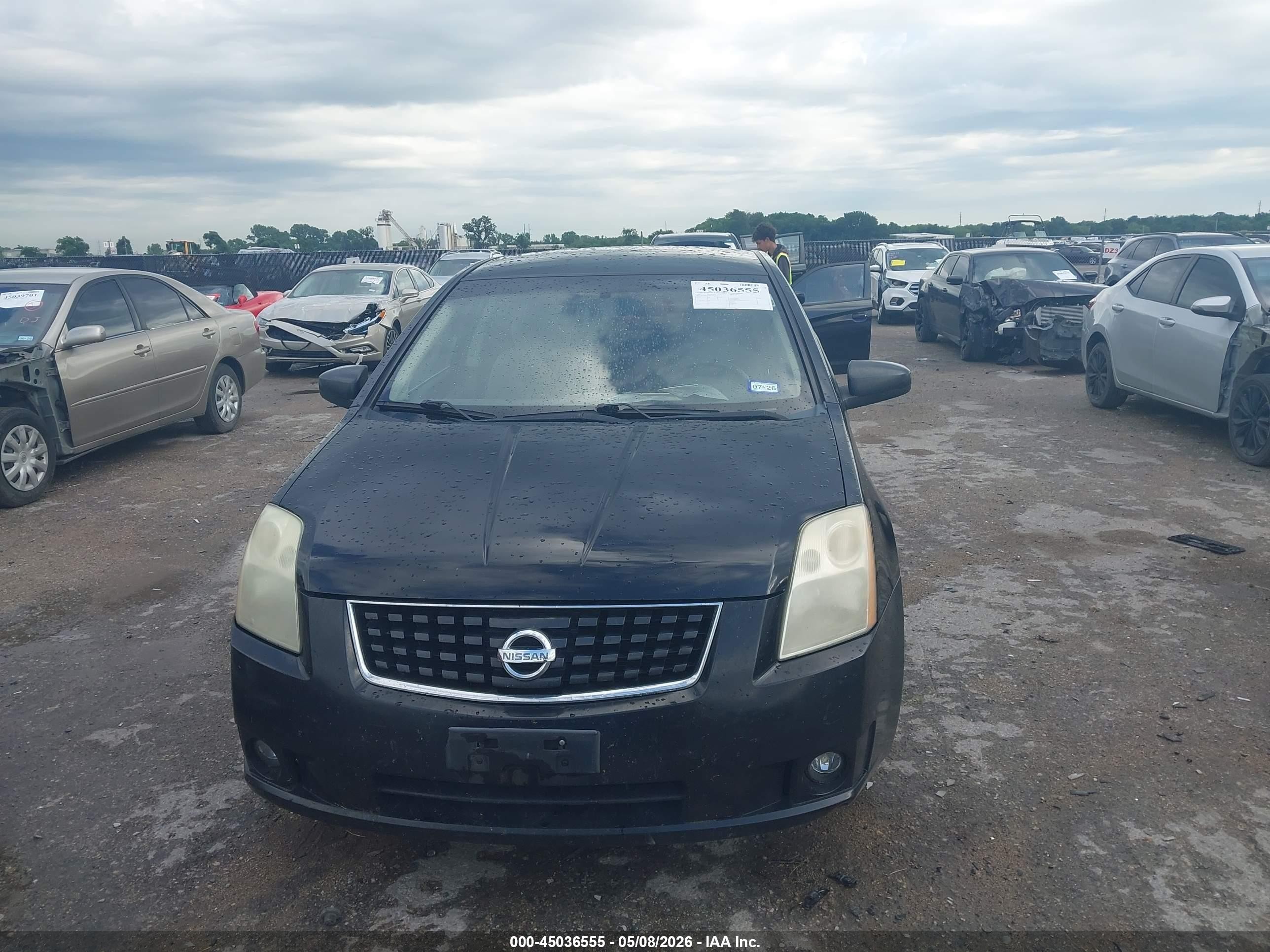 2008 Nissan Sentra 2.0s Черный vin: 3N1AB61E48L696309