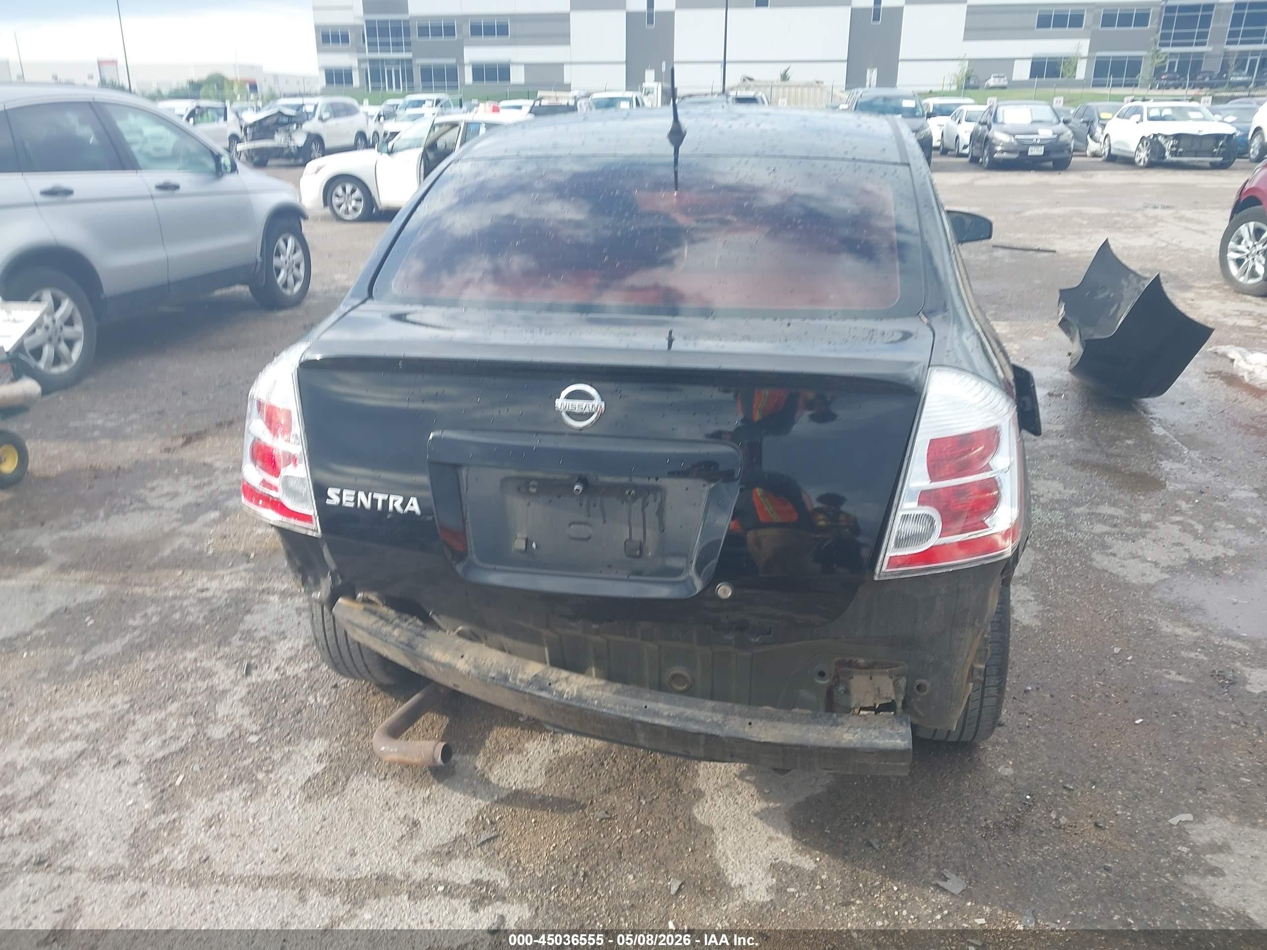 2008 Nissan Sentra 2.0s Черный vin: 3N1AB61E48L696309