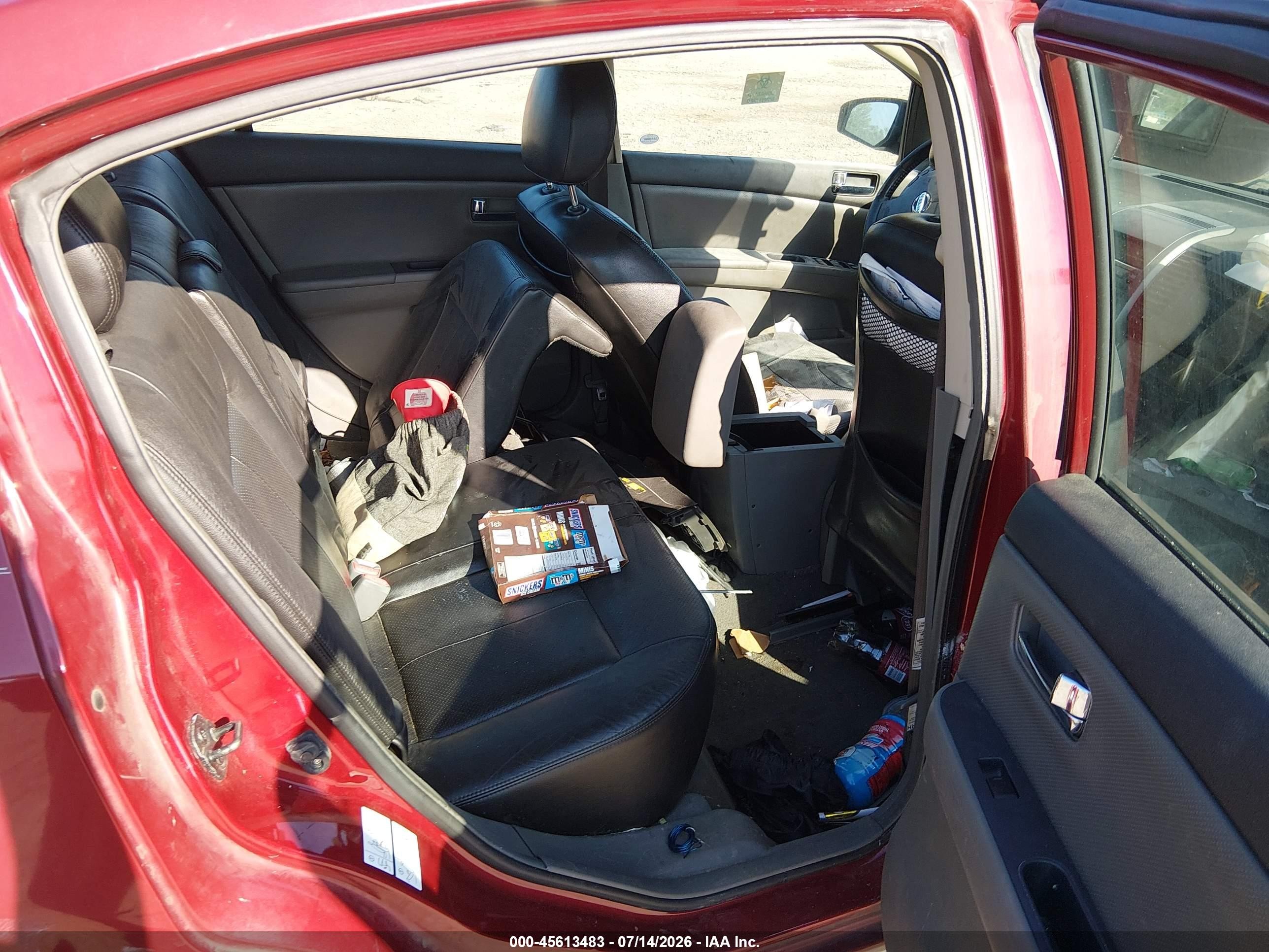 2008 Nissan Sentra 2.0 Sl Burgundy vin: 3N1AB61E48L710242