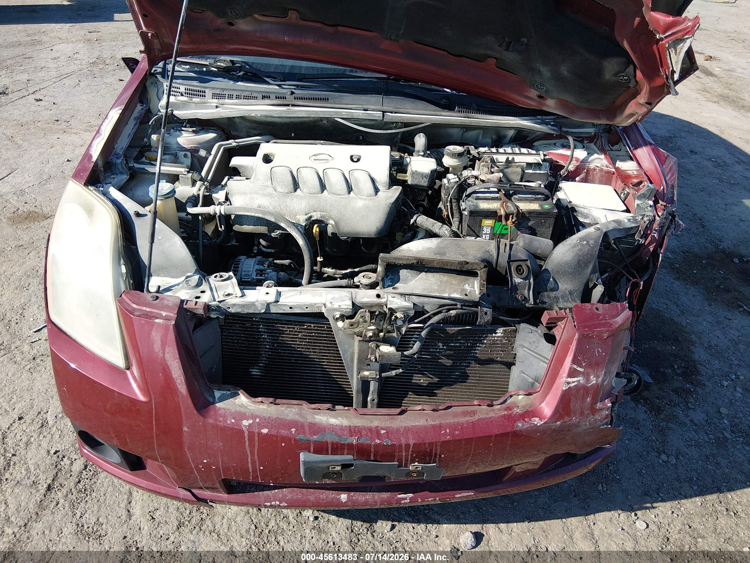2008 Nissan Sentra 2.0 Sl Burgundy vin: 3N1AB61E48L710242
