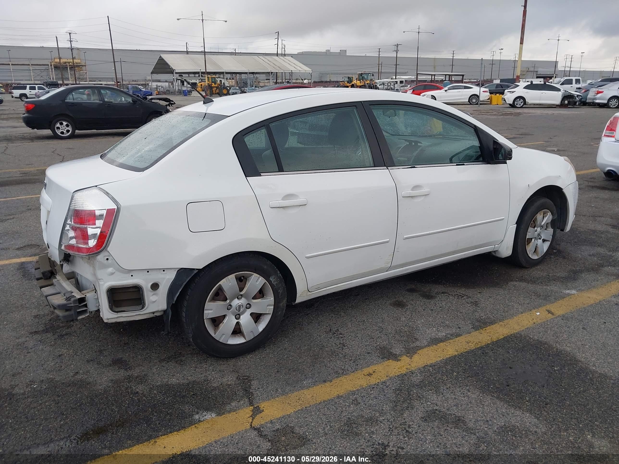 2008 Nissan Sentra 2.0 Белый vin: 3N1AB61E48L743838