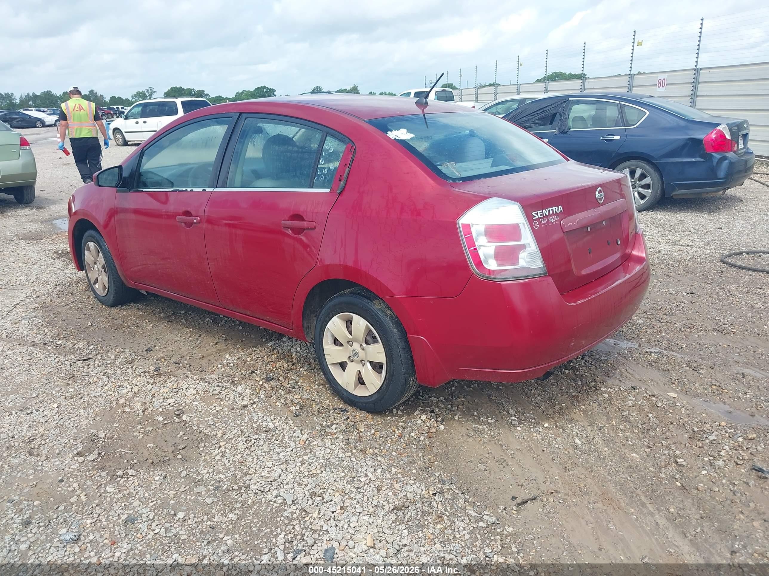 2009 Nissan Sentra 2.0 Бордовый vin: 3N1AB61E49L617044