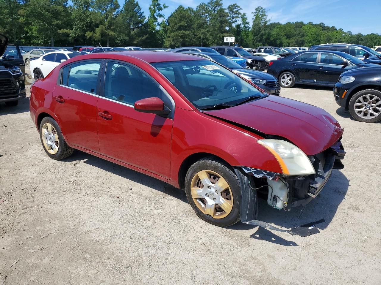 2007 Nissan Sentra 2.0 Burgundy vin: 3N1AB61E57L606860