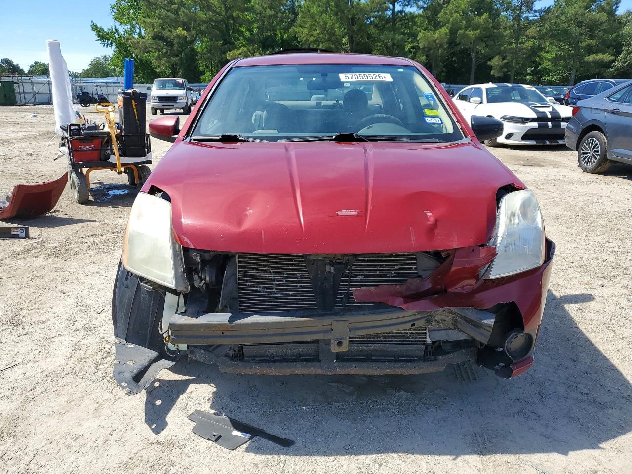 2007 Nissan Sentra 2.0 Burgundy vin: 3N1AB61E57L606860
