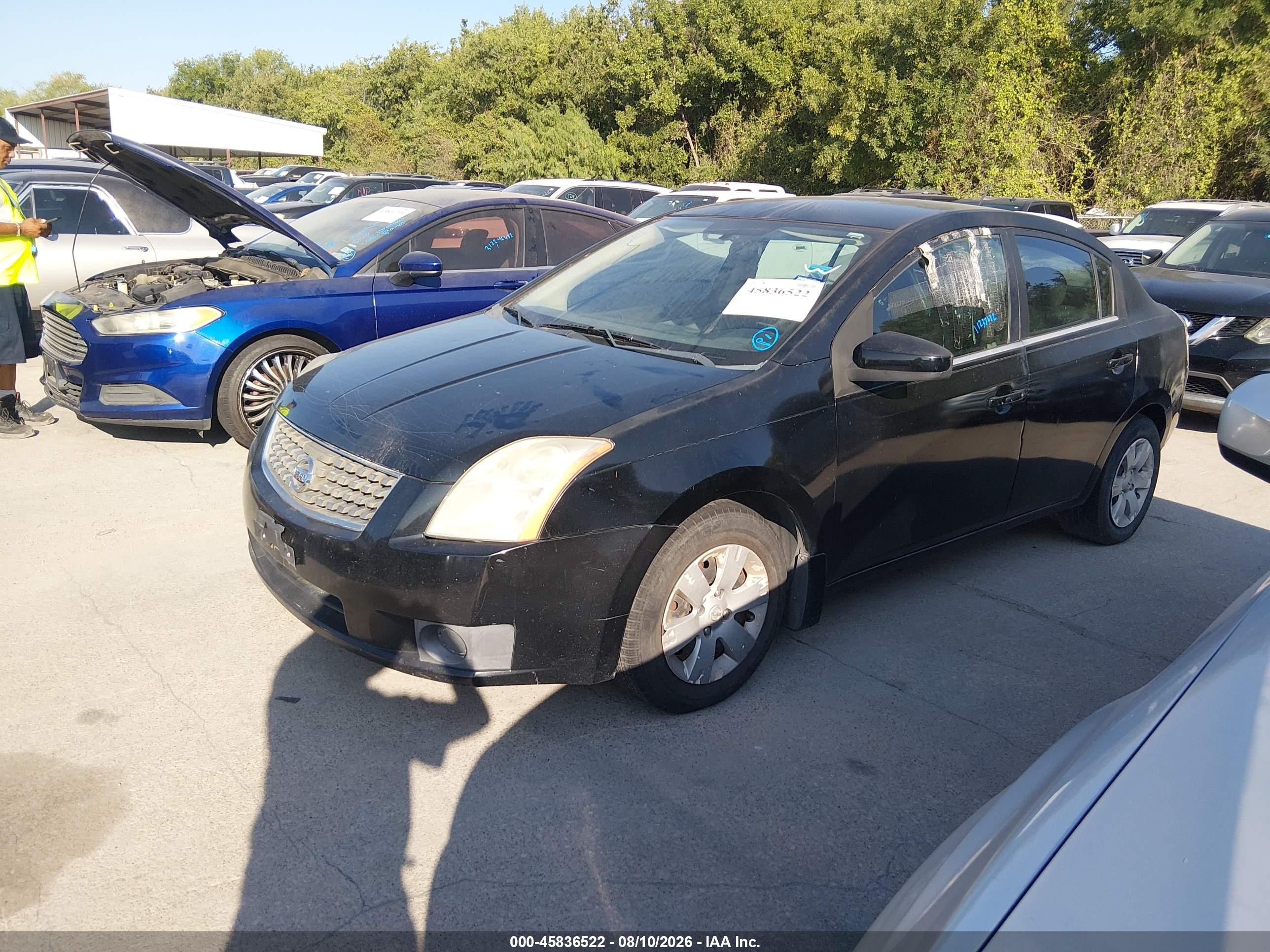 2007 Nissan Sentra 2.0 Black vin: 3N1AB61E57L694650
