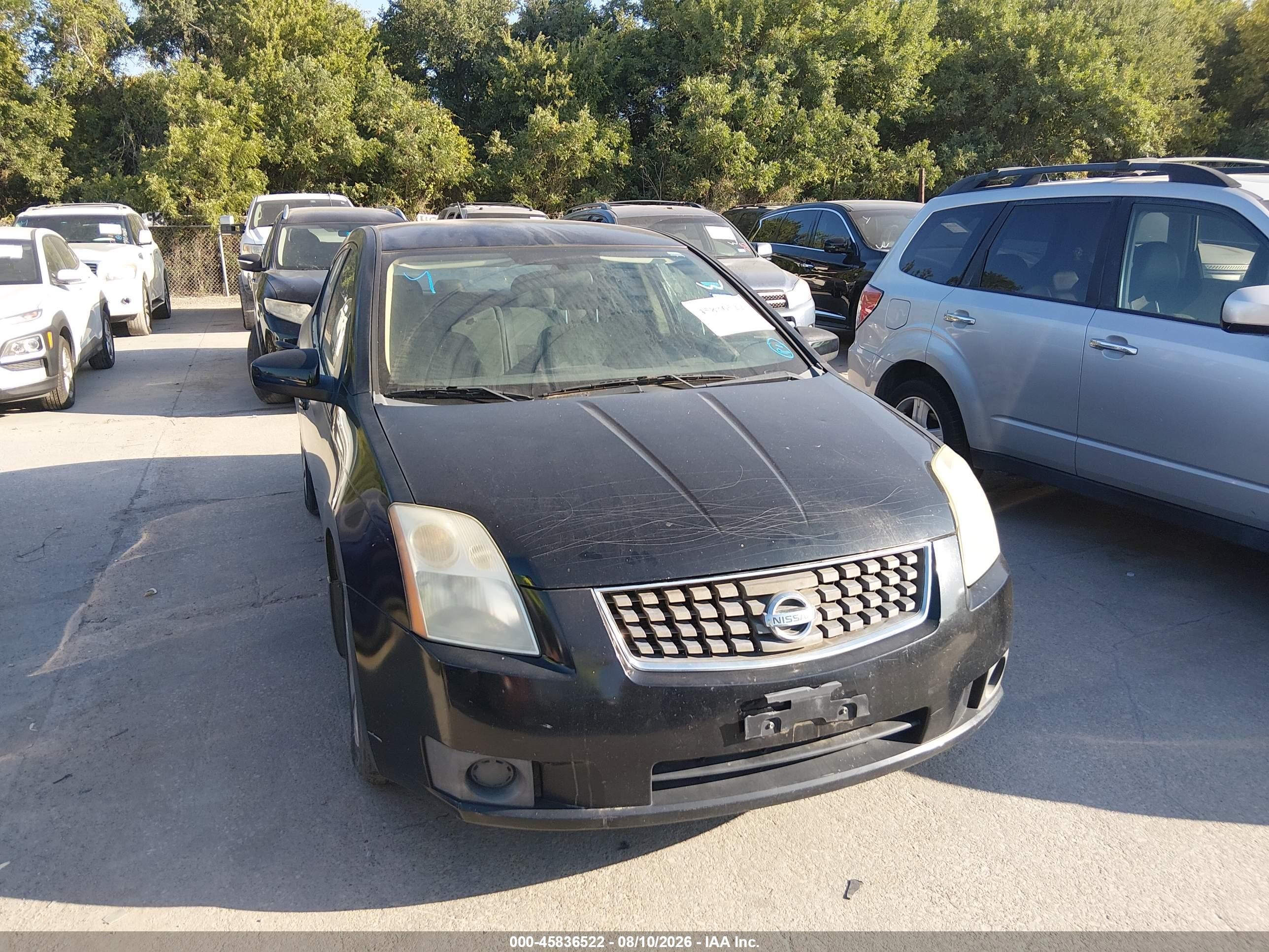 2007 Nissan Sentra 2.0 Black vin: 3N1AB61E57L694650