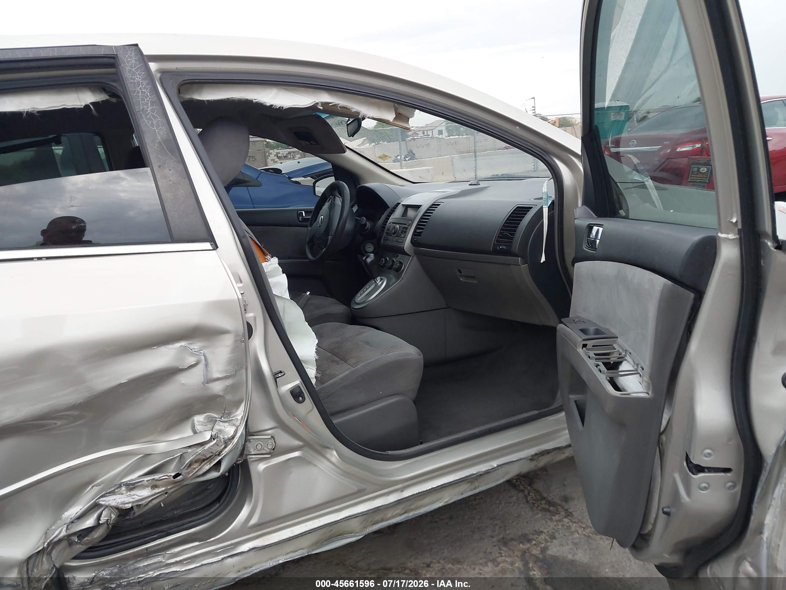 2008 Nissan Sentra 2.0 S Gold vin: 3N1AB61E58L637267