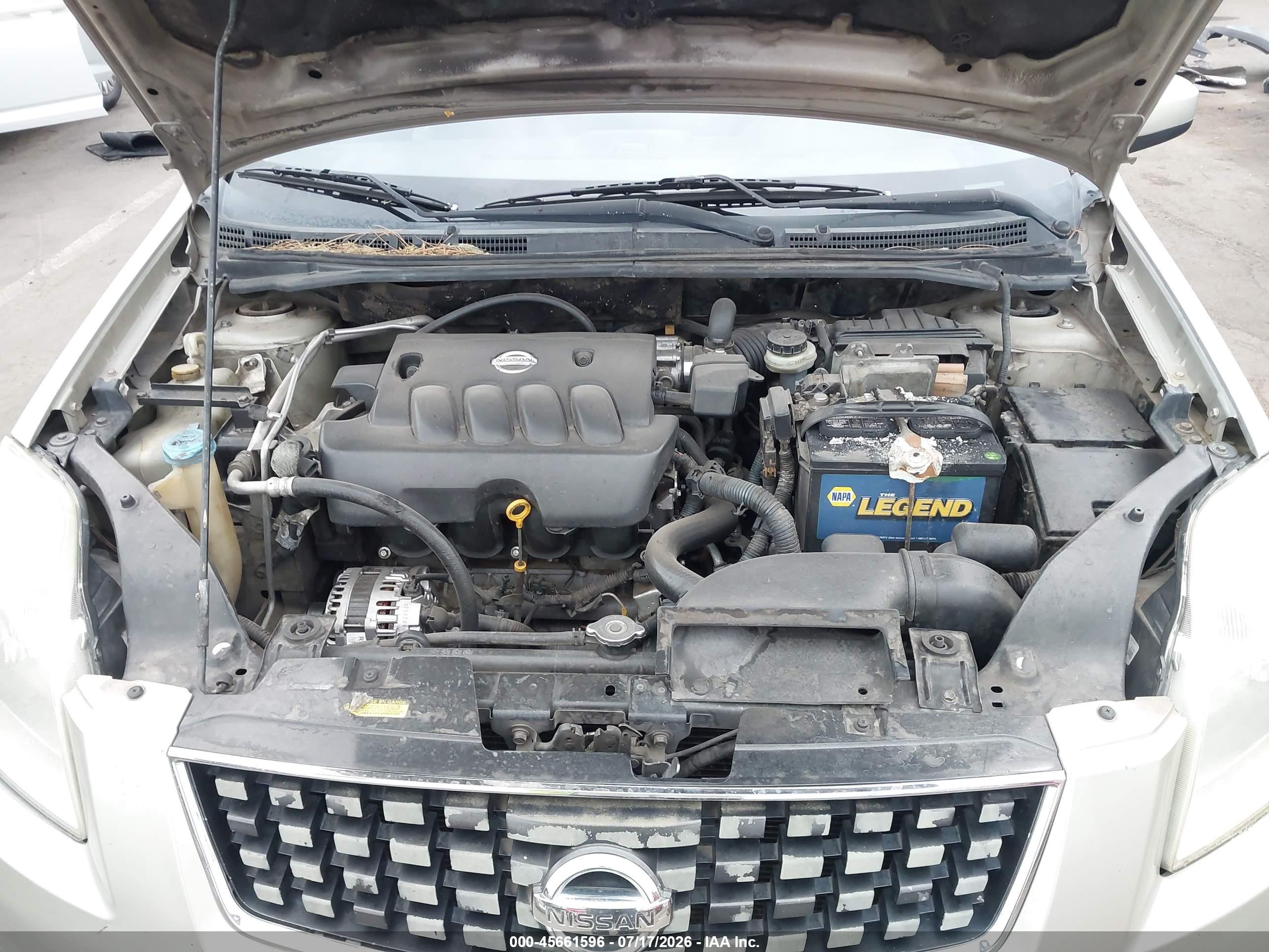 2008 Nissan Sentra 2.0 S Gold vin: 3N1AB61E58L637267