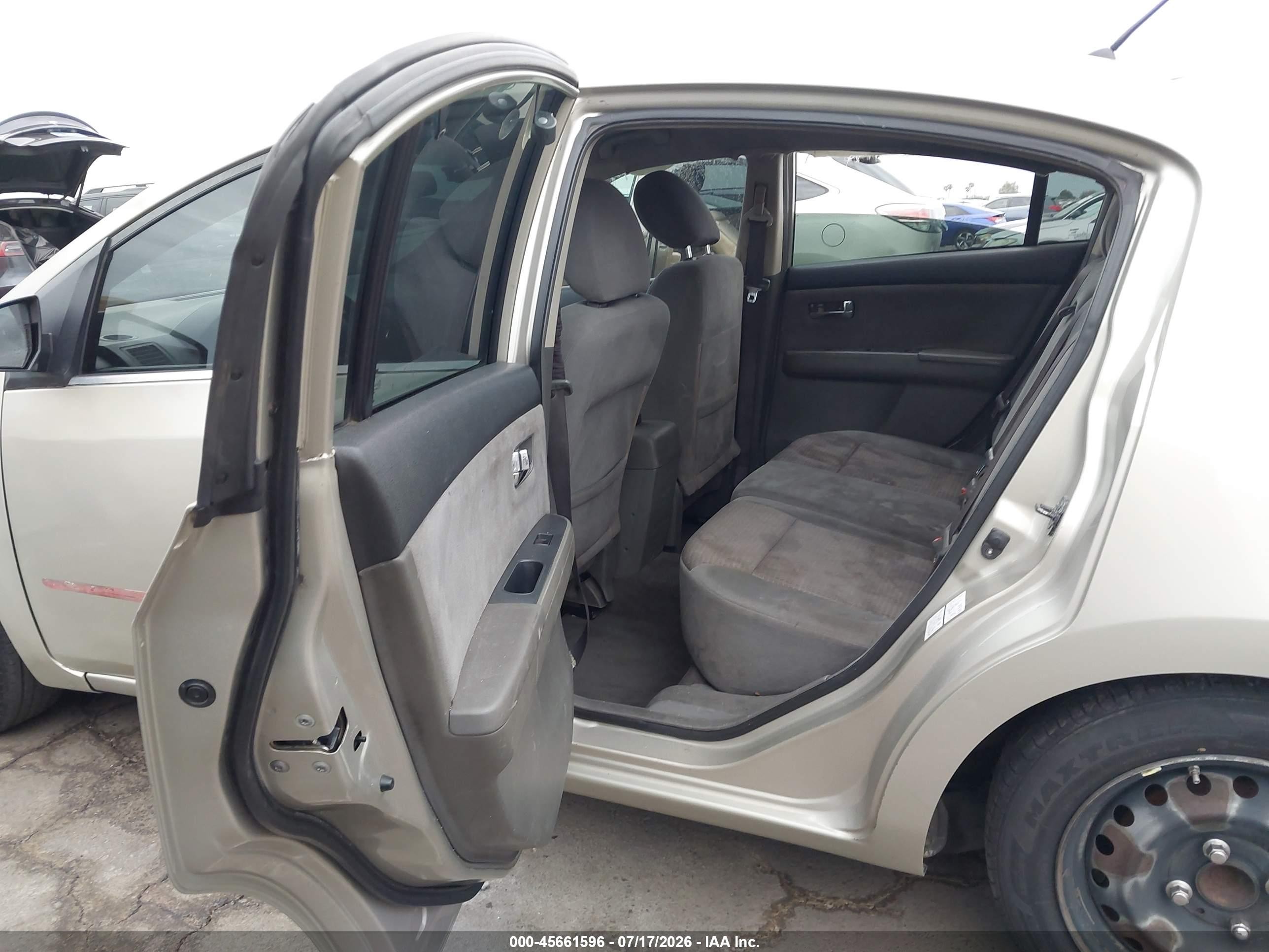 2008 Nissan Sentra 2.0 S Gold vin: 3N1AB61E58L637267